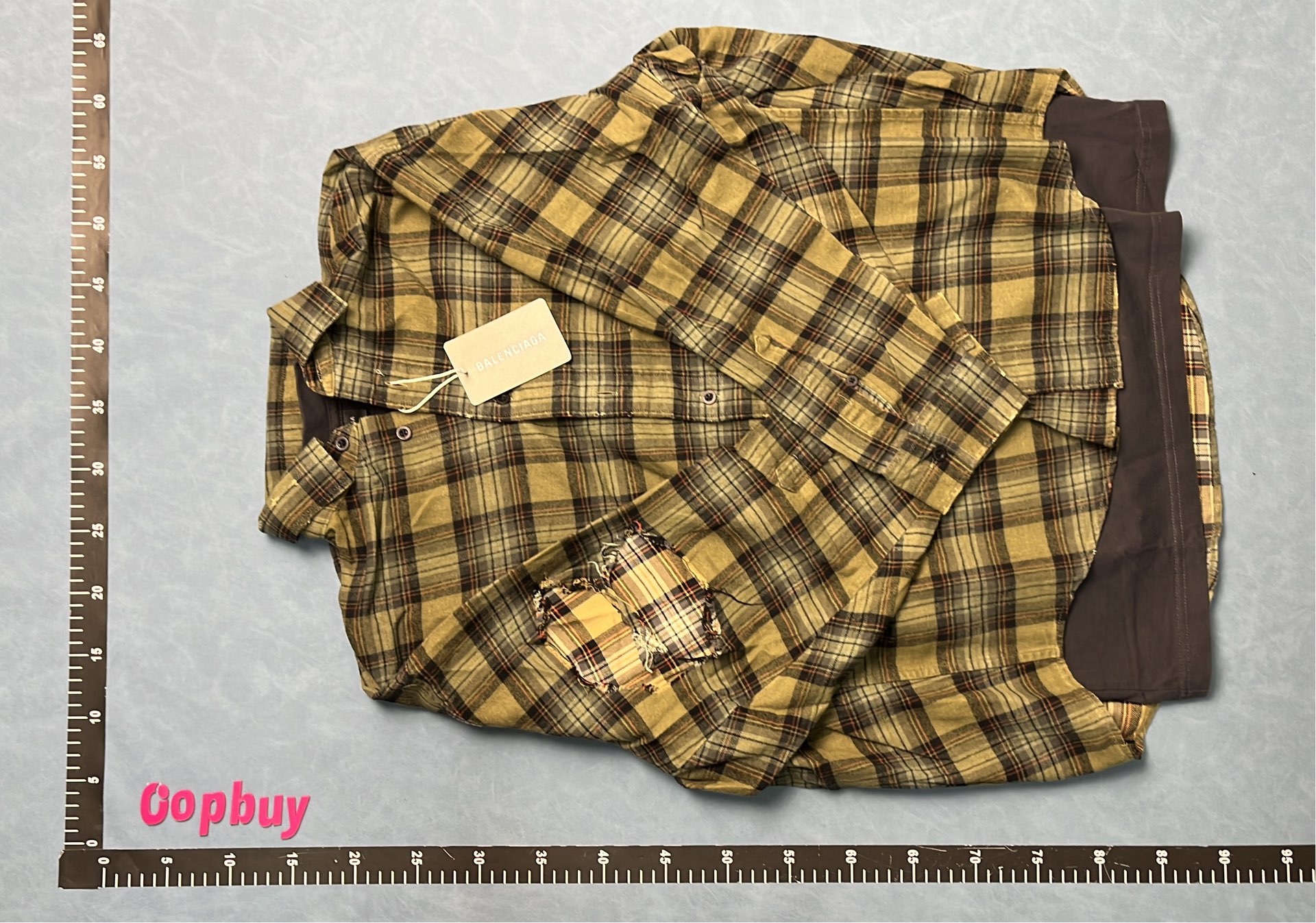 Plaid Shirt with Statue of Liberty T-Shirt