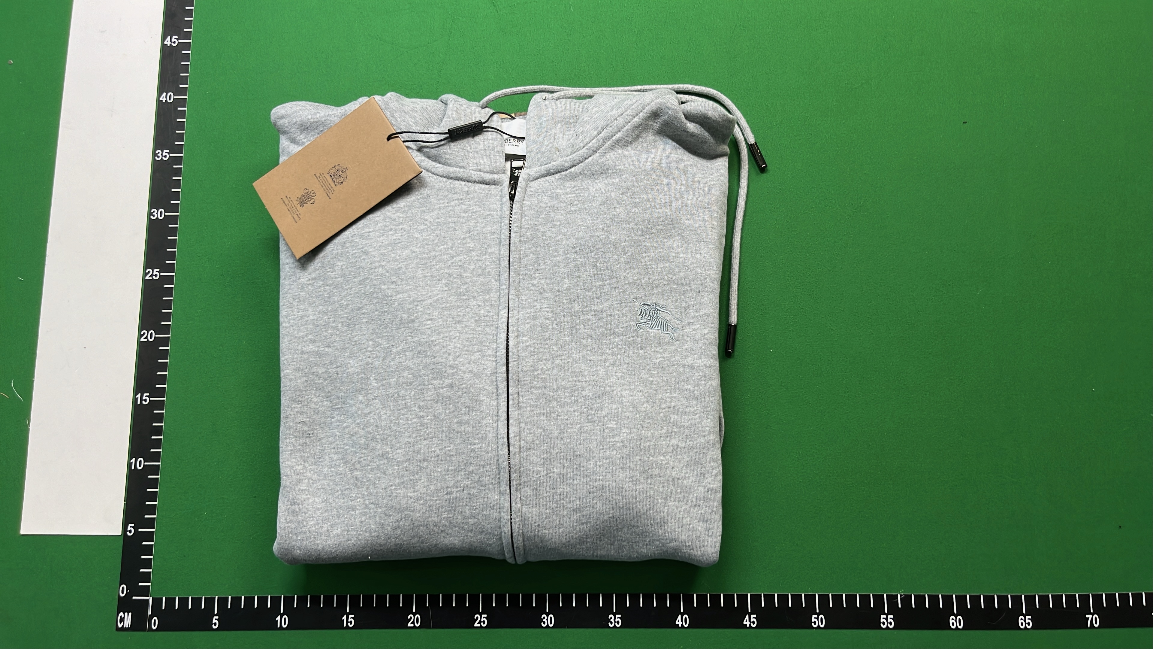 Burberry Hoodie Zip-Up Sweatshirt Men's Classic Logo Design