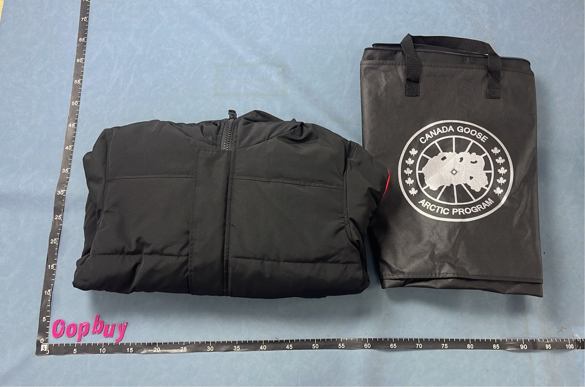 Canada Goose White Down Jacket with Hood and Logo Patch