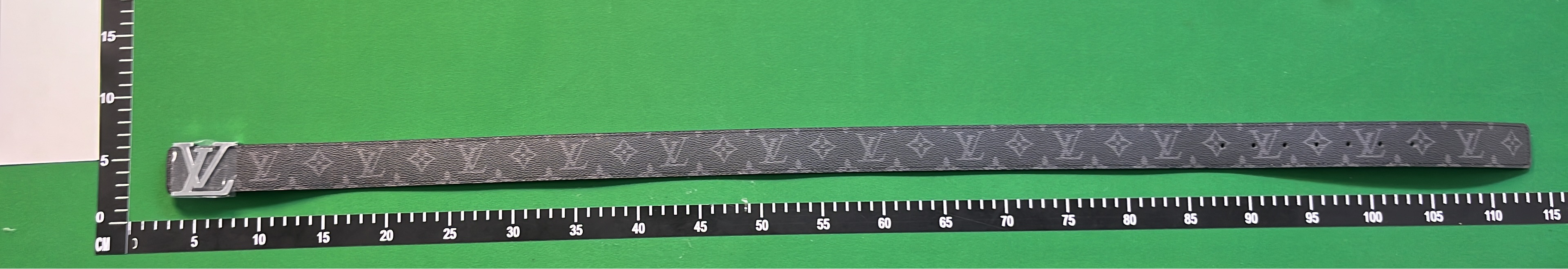 LV Monogram and Damier Belt with Gold Silver Buckle