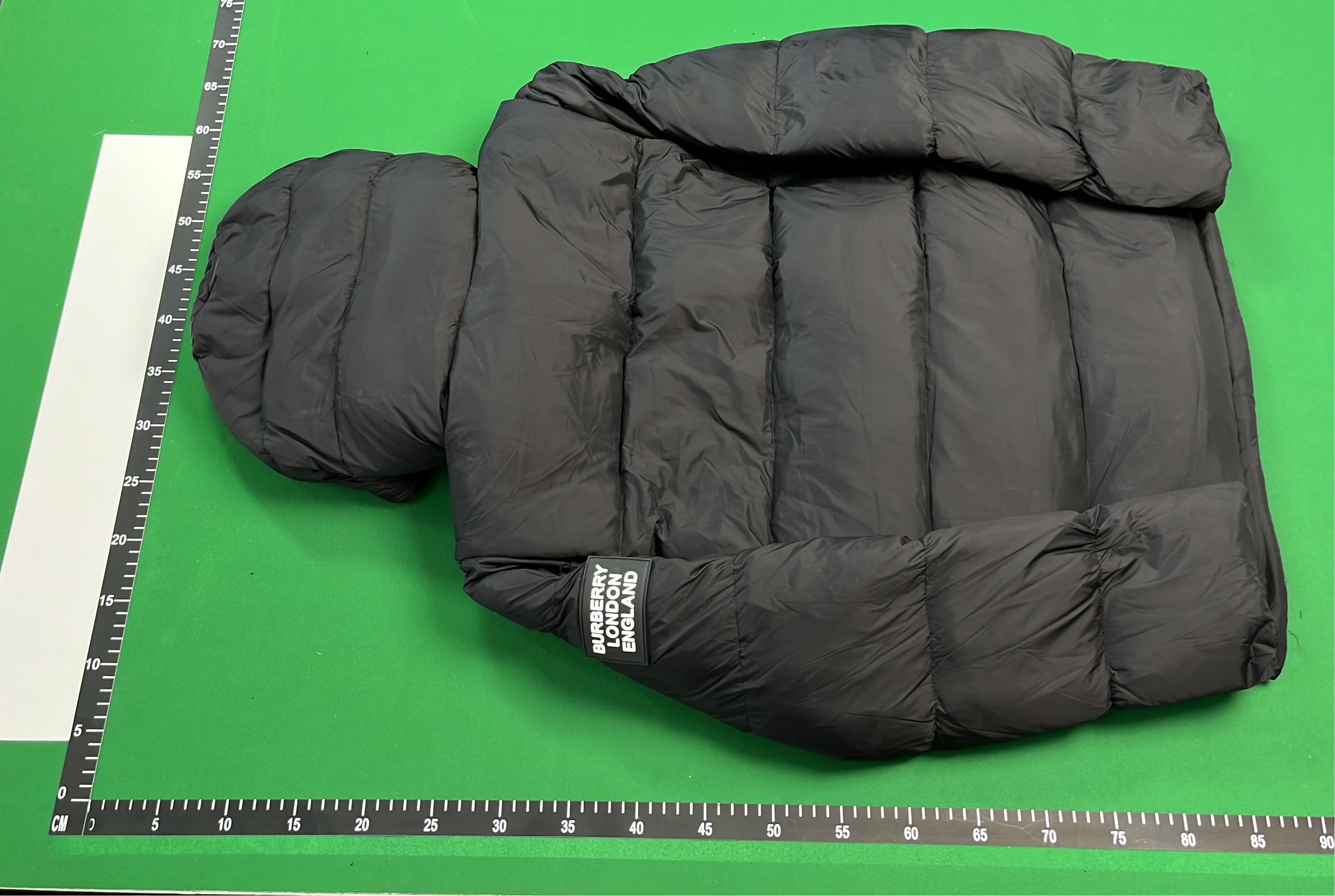 Burberry Black Quilted Down Jacket with Hood