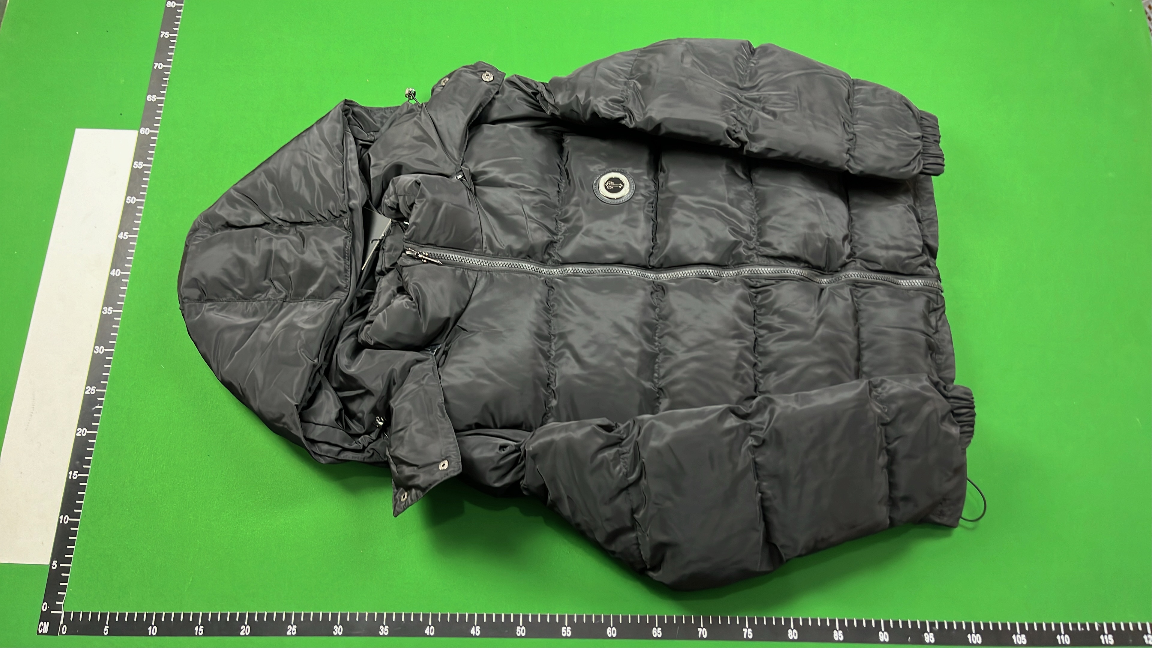 TRAPSTAR Black Puffer Jacket with Gothic Lettering