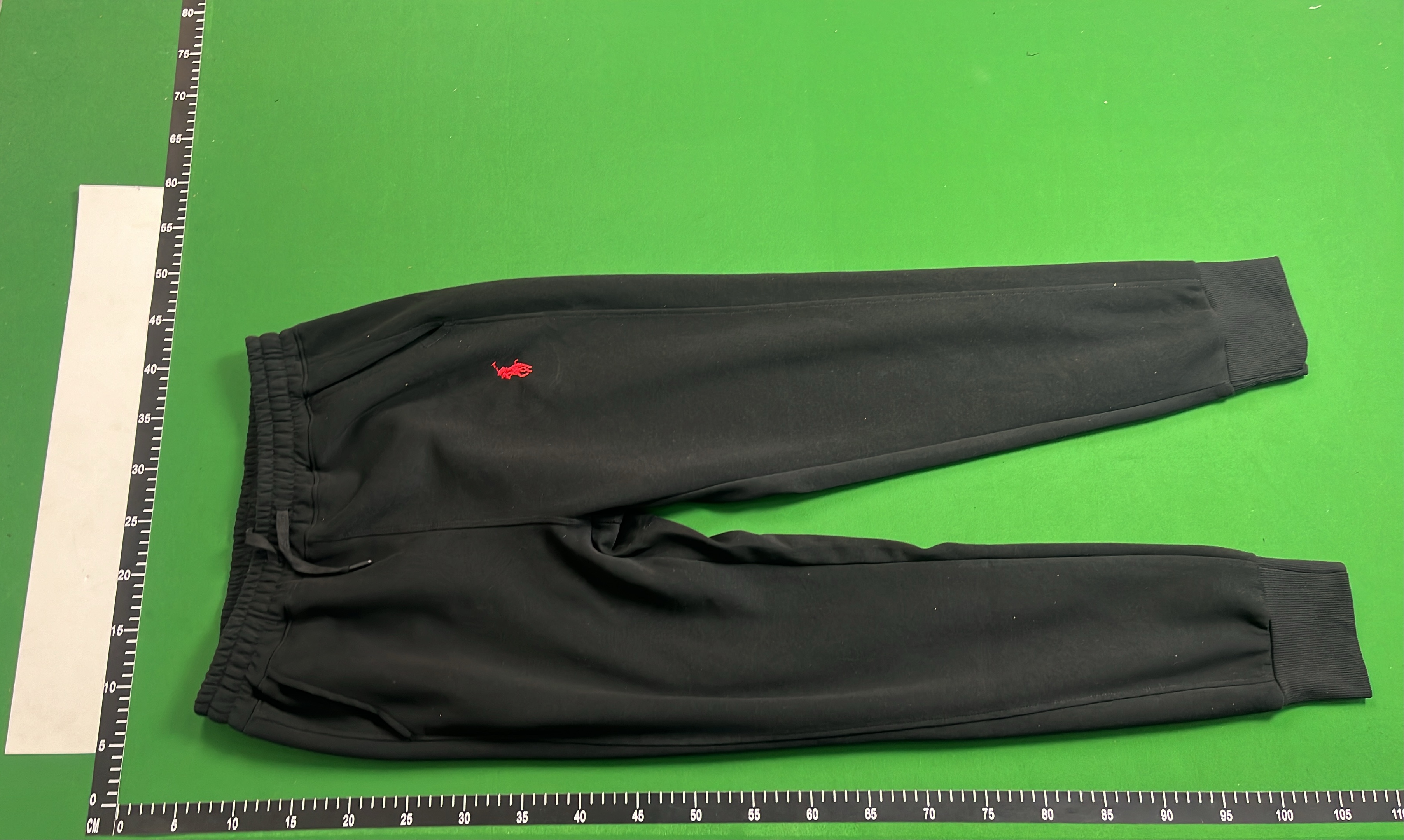 Black Full-Zip Hoodie with Pony Logo