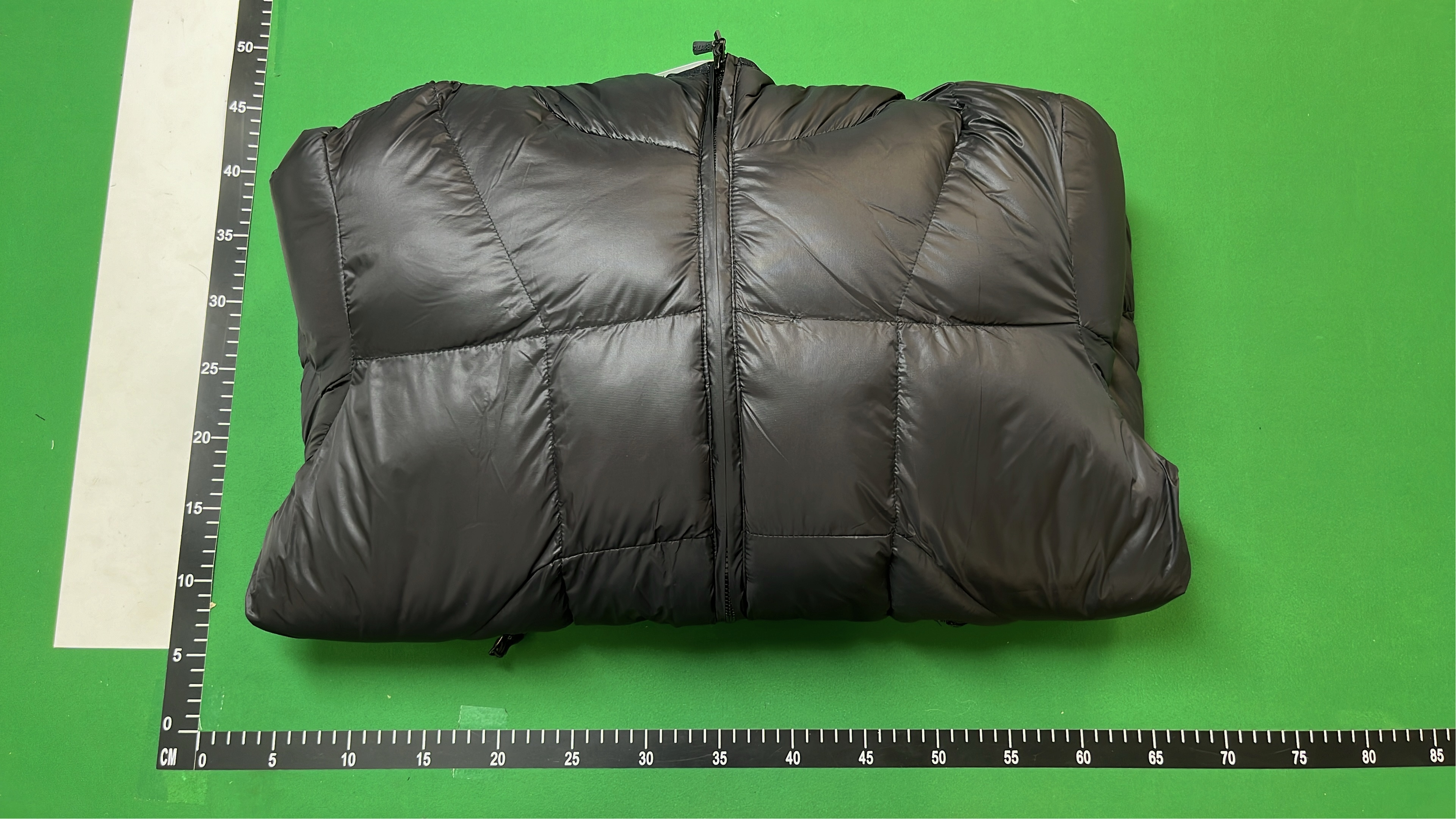 Palace Black Puffer Jacket with Hood and Logo Patch