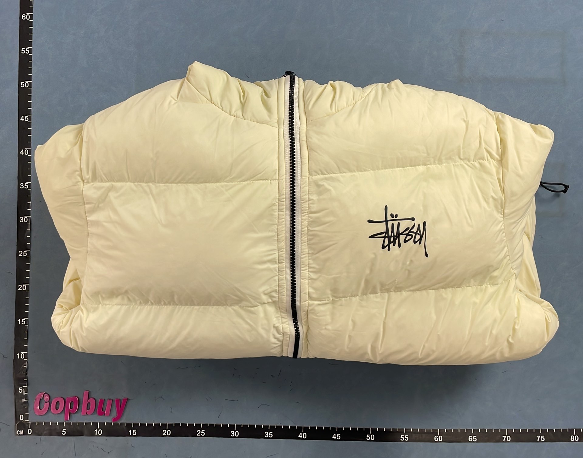 Stussy Black Puffer Jacket with Hood