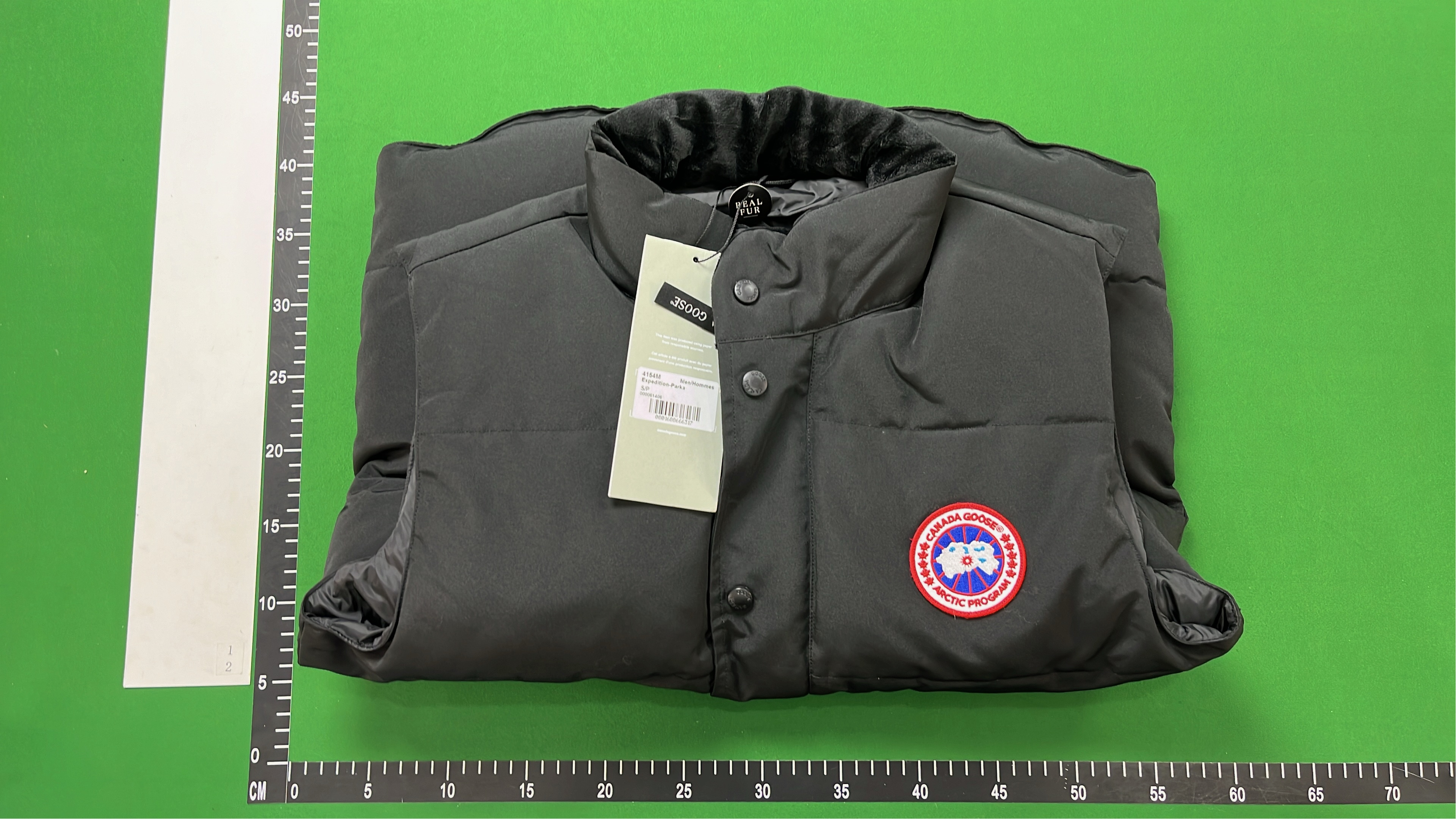 Canada Goose Grey Puffer Vest with Logo Patch