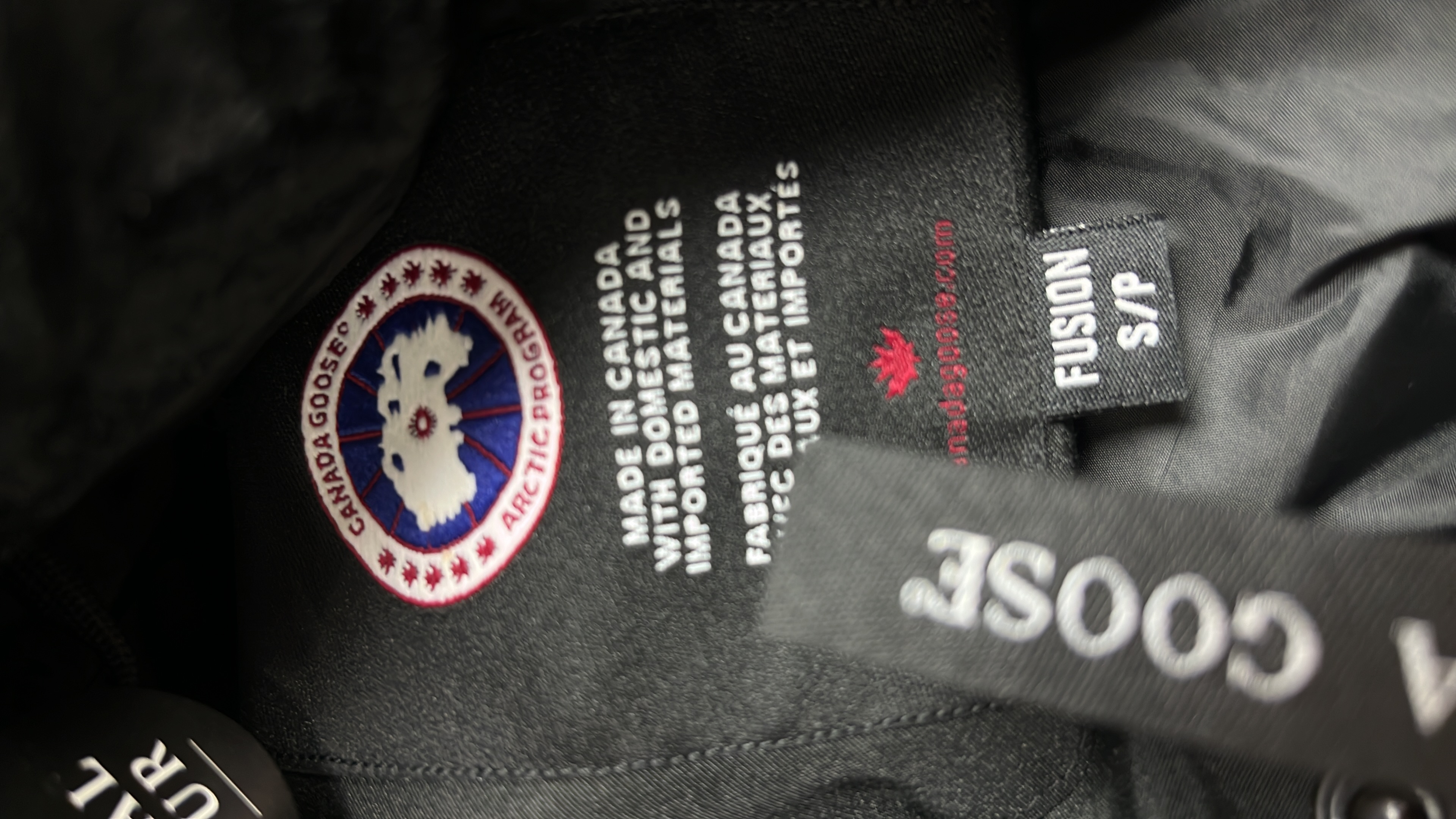 Canada Goose Grey Puffer Vest with Logo Patch
