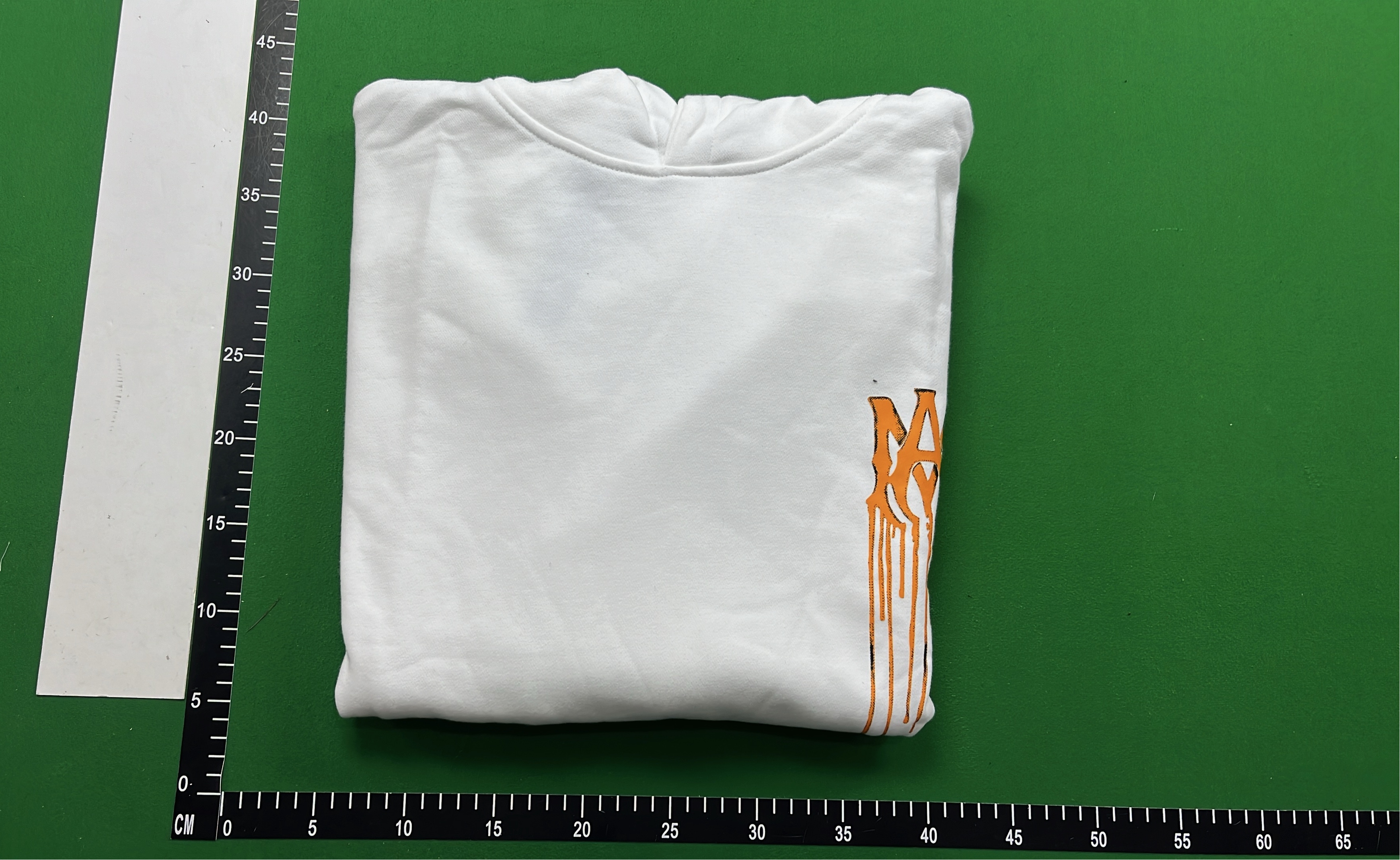 White AMIRI Logo Hoodie Sweatshirt