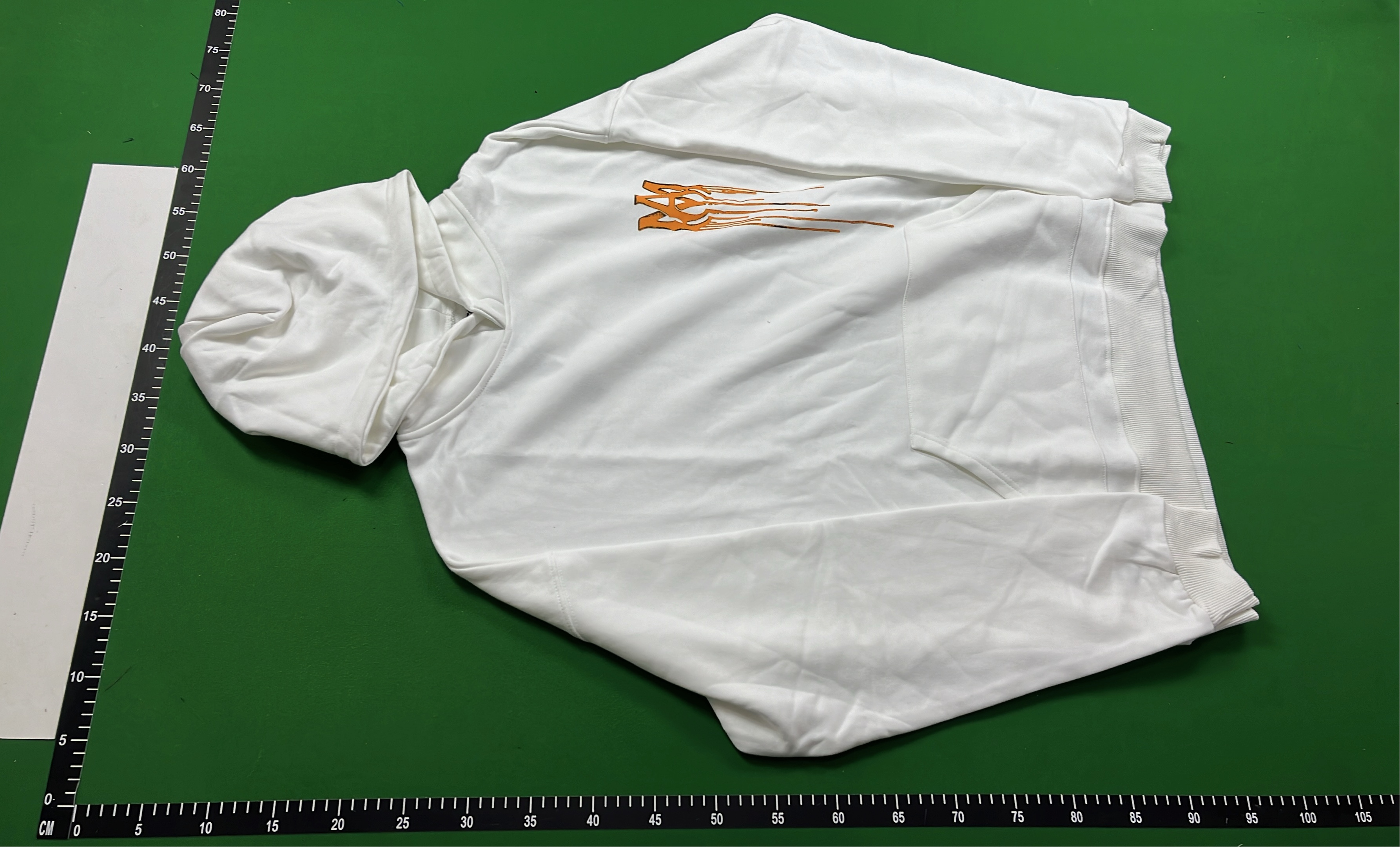 White AMIRI Logo Hoodie Sweatshirt