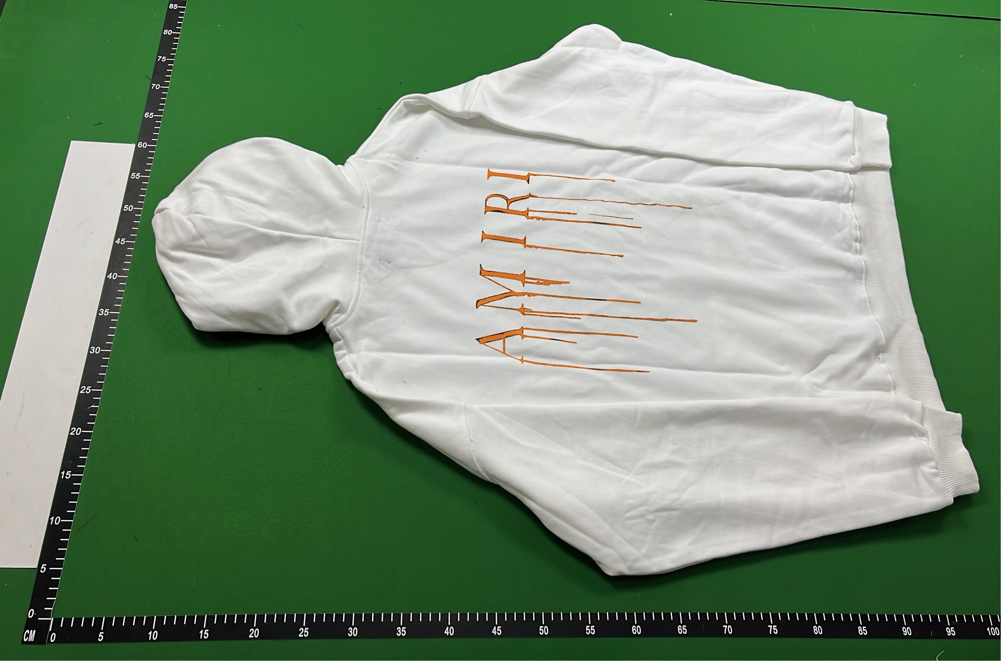 White AMIRI Logo Hoodie Sweatshirt