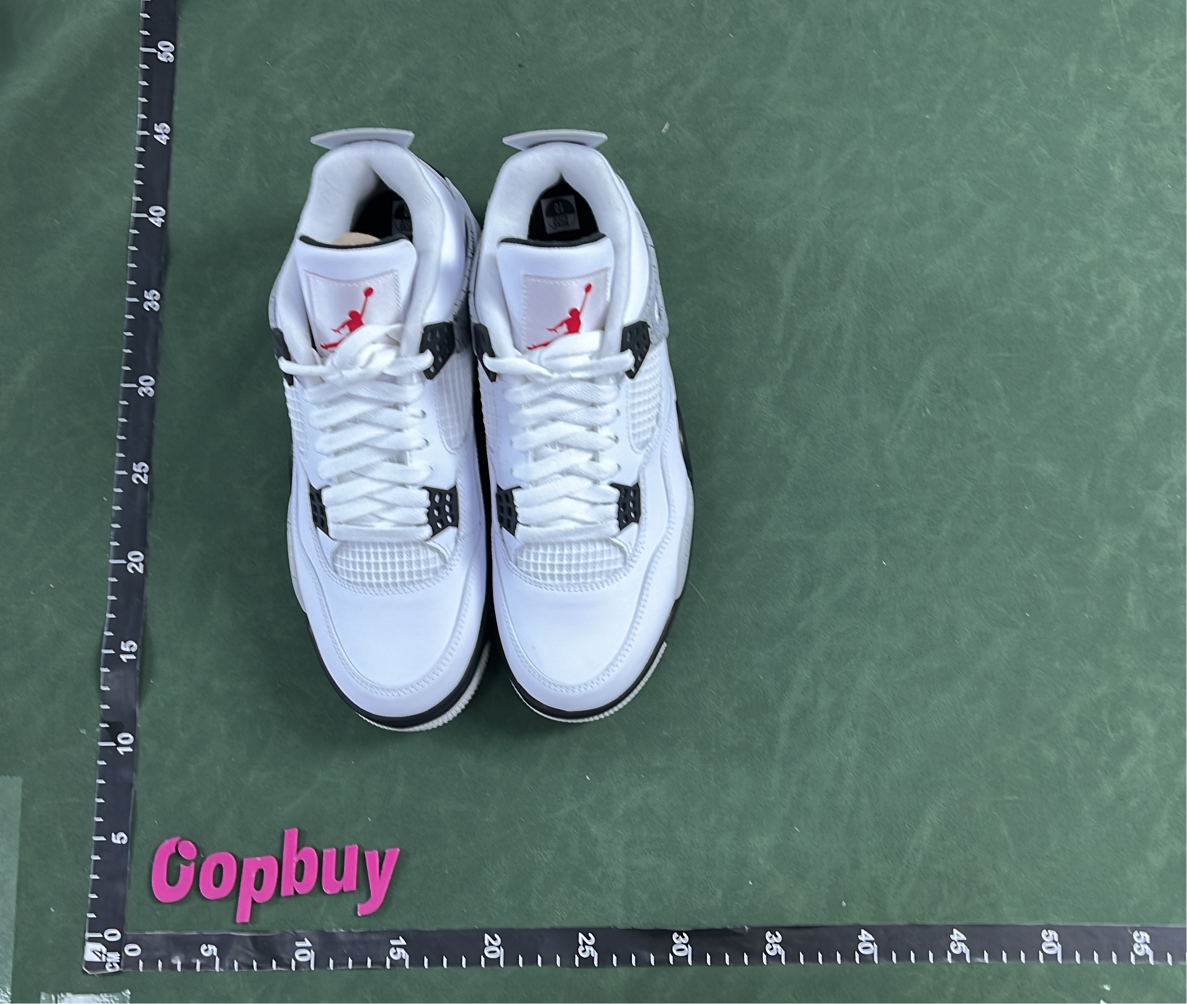 Air Jordan 4 Retro White Black Sneakers Men's Basketball Shoes