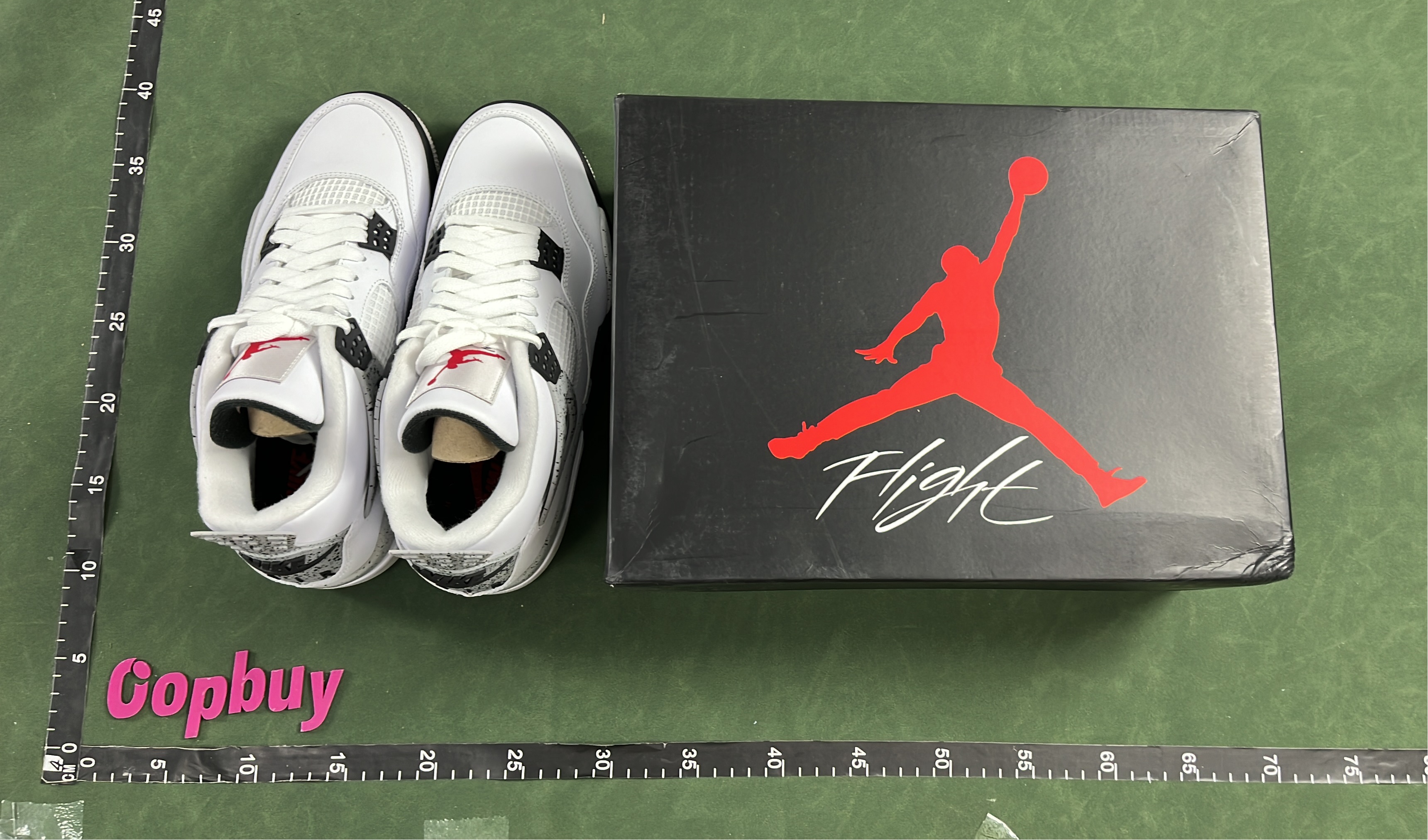 Air Jordan 4 Retro White Black Sneakers Men's Basketball Shoes