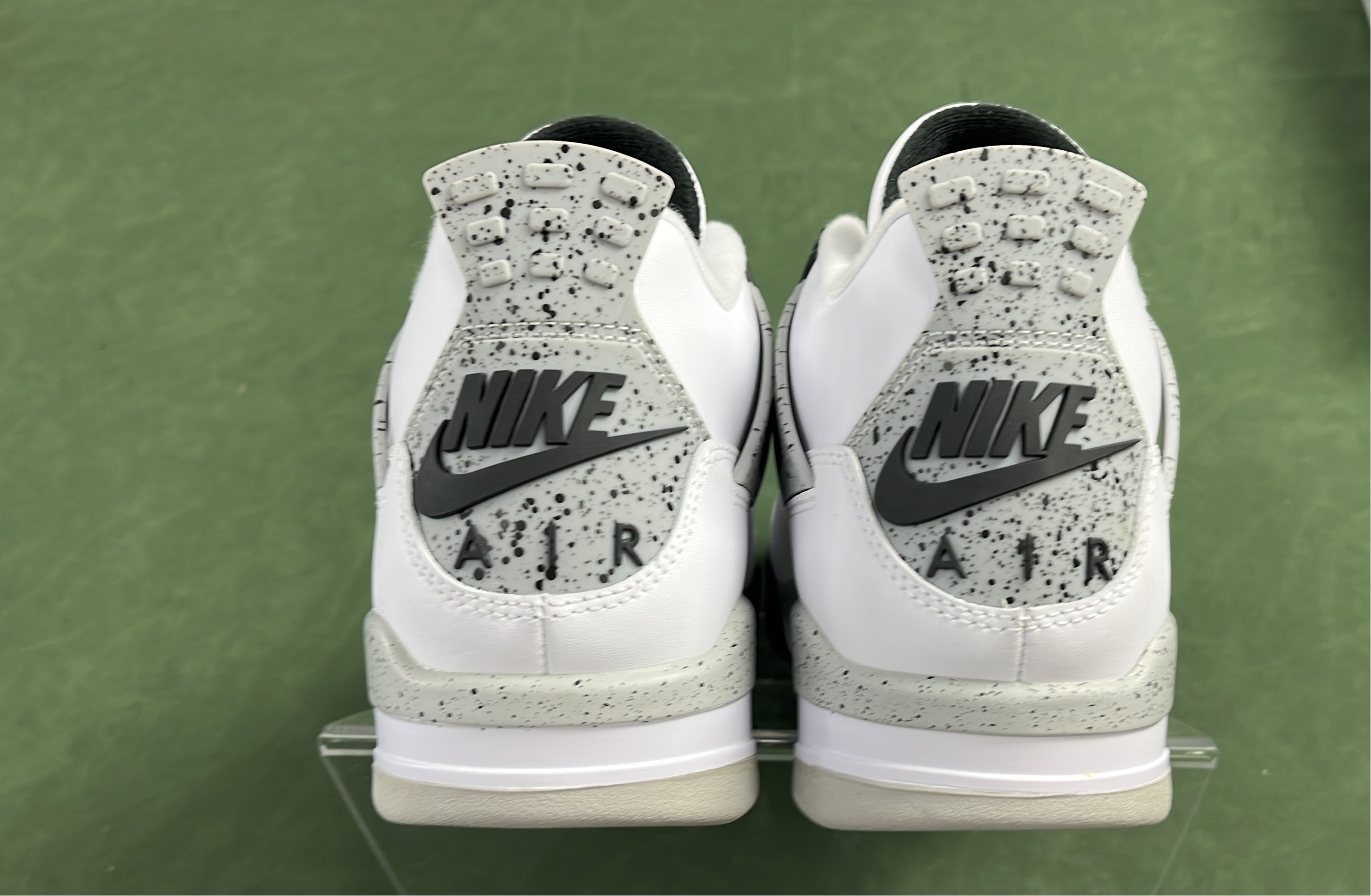 Air Jordan 4 Retro White Black Sneakers Men's Basketball Shoes