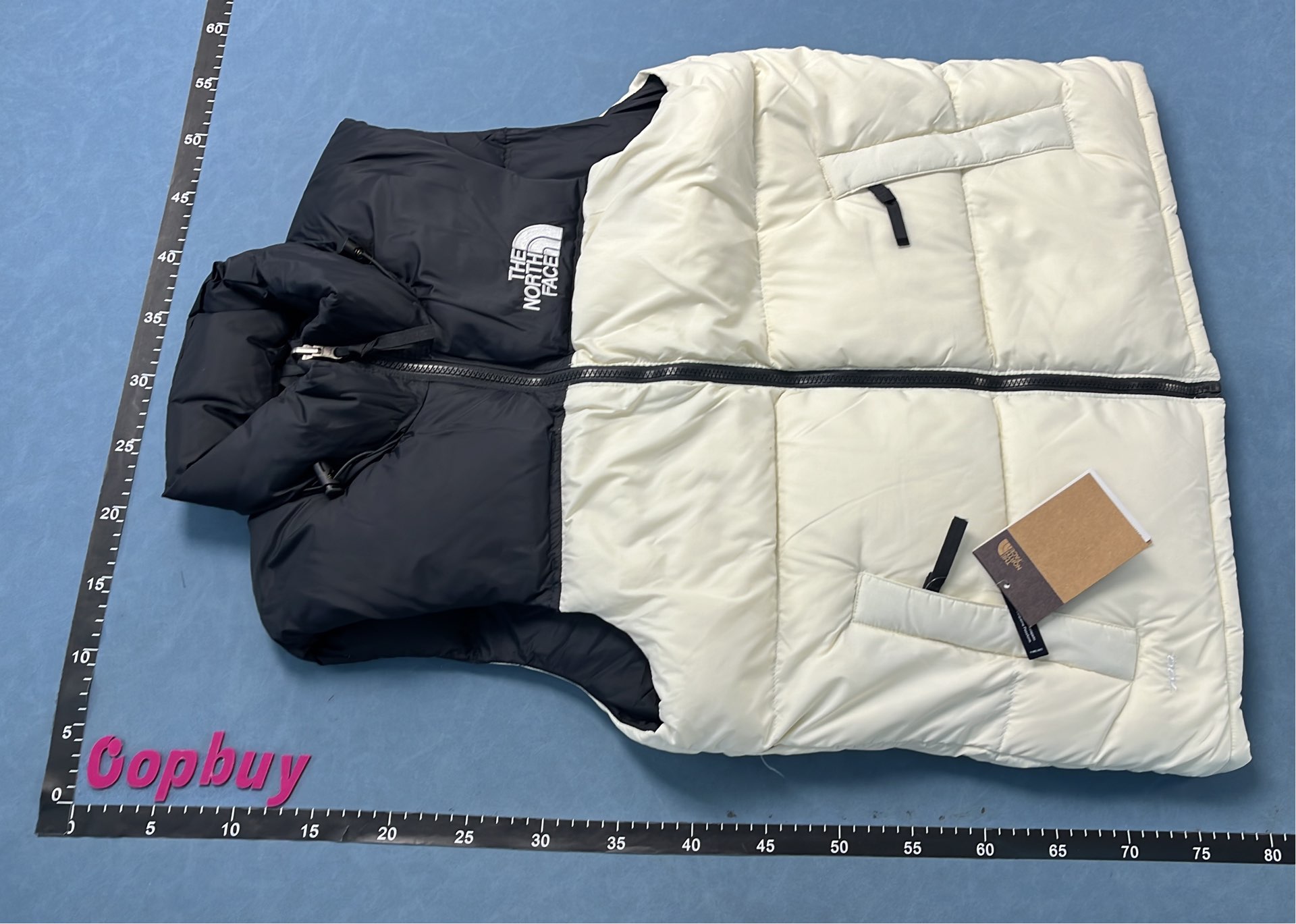 TNF Retro Nuptse Jacket 1996 Puffer Coat - Black, Navy, Cream