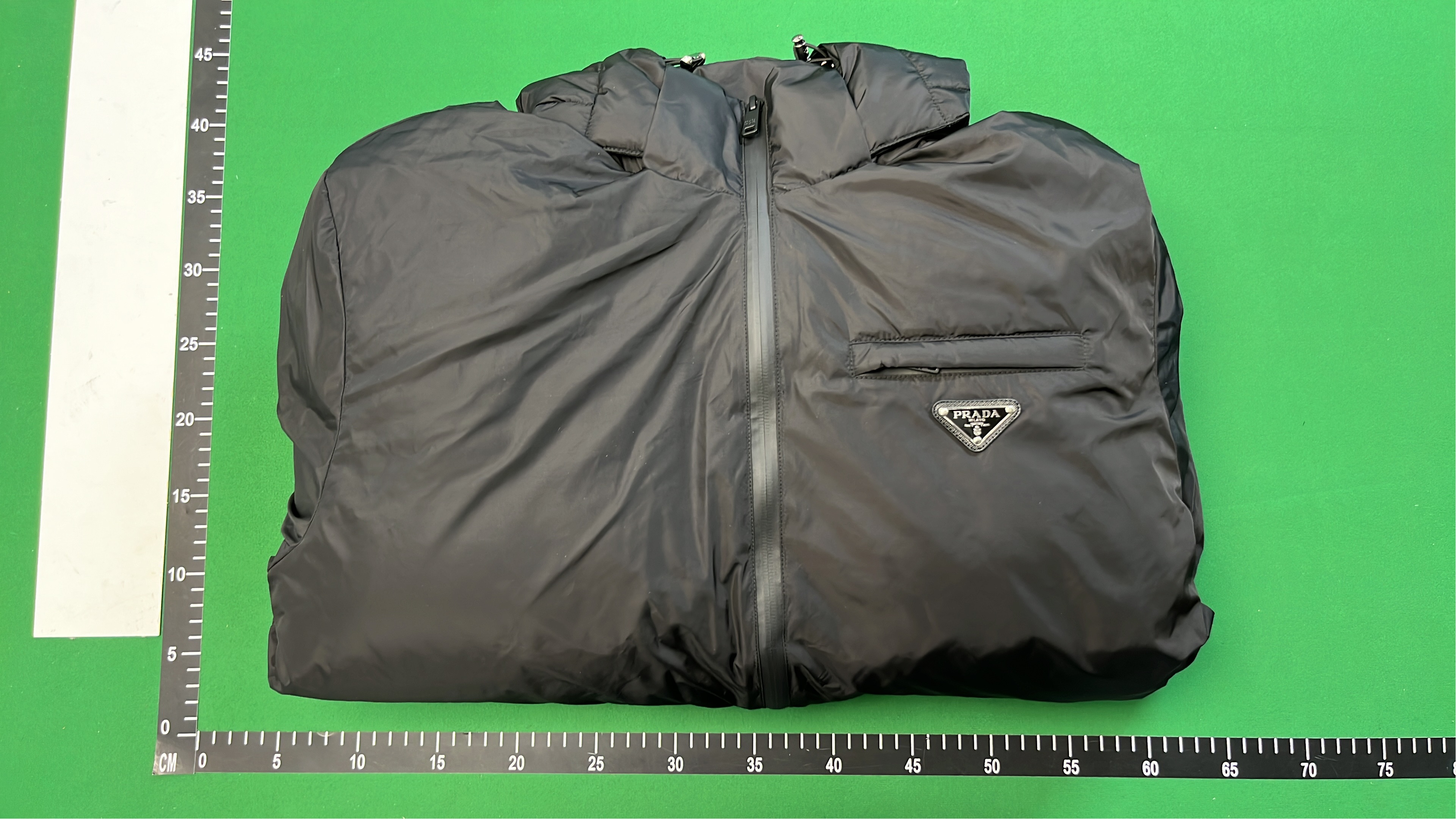 Prada Down Jacket with Hood - Black and Navy Blue