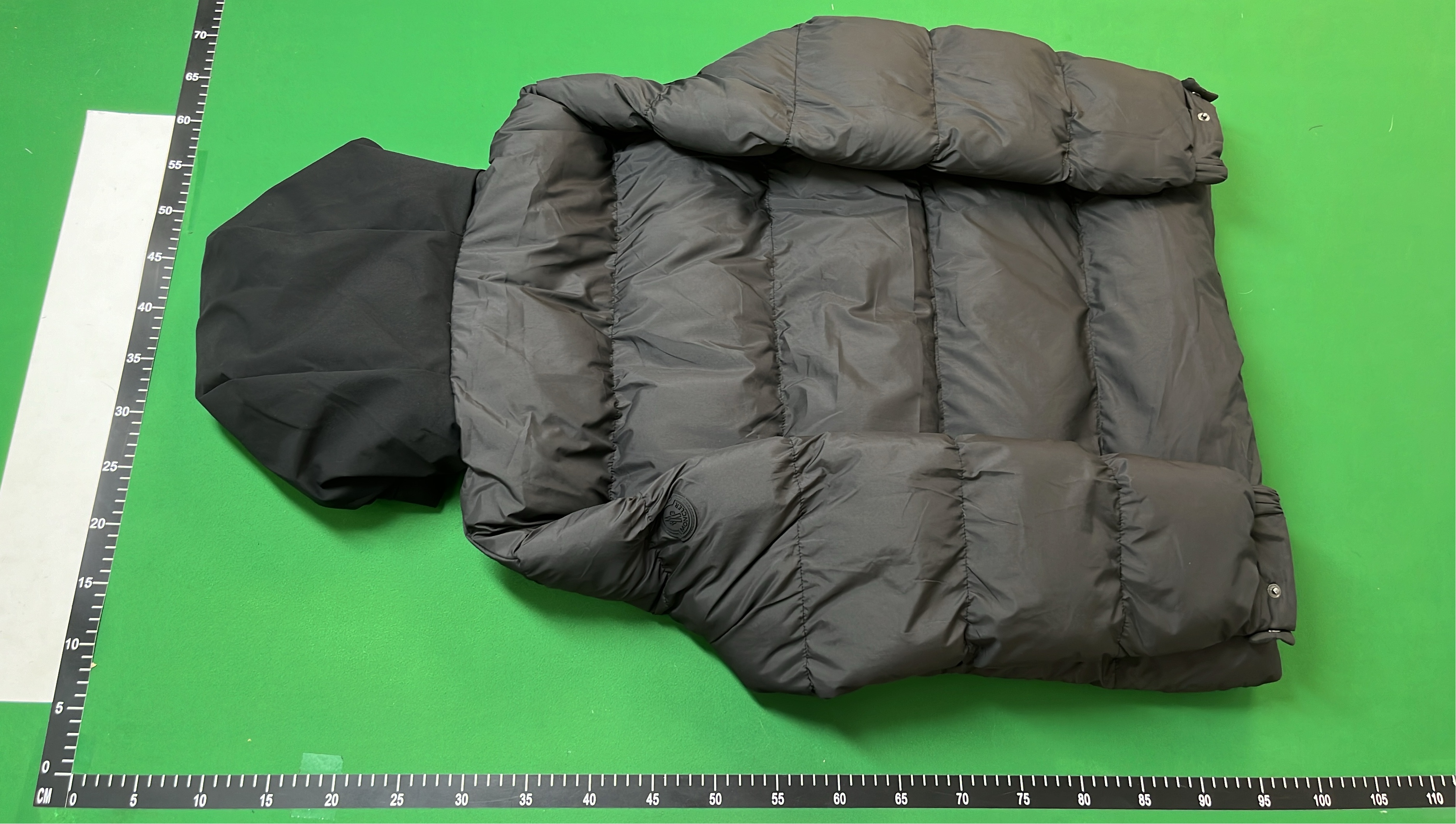 Moncler Grey Puffer Jacket with Hood