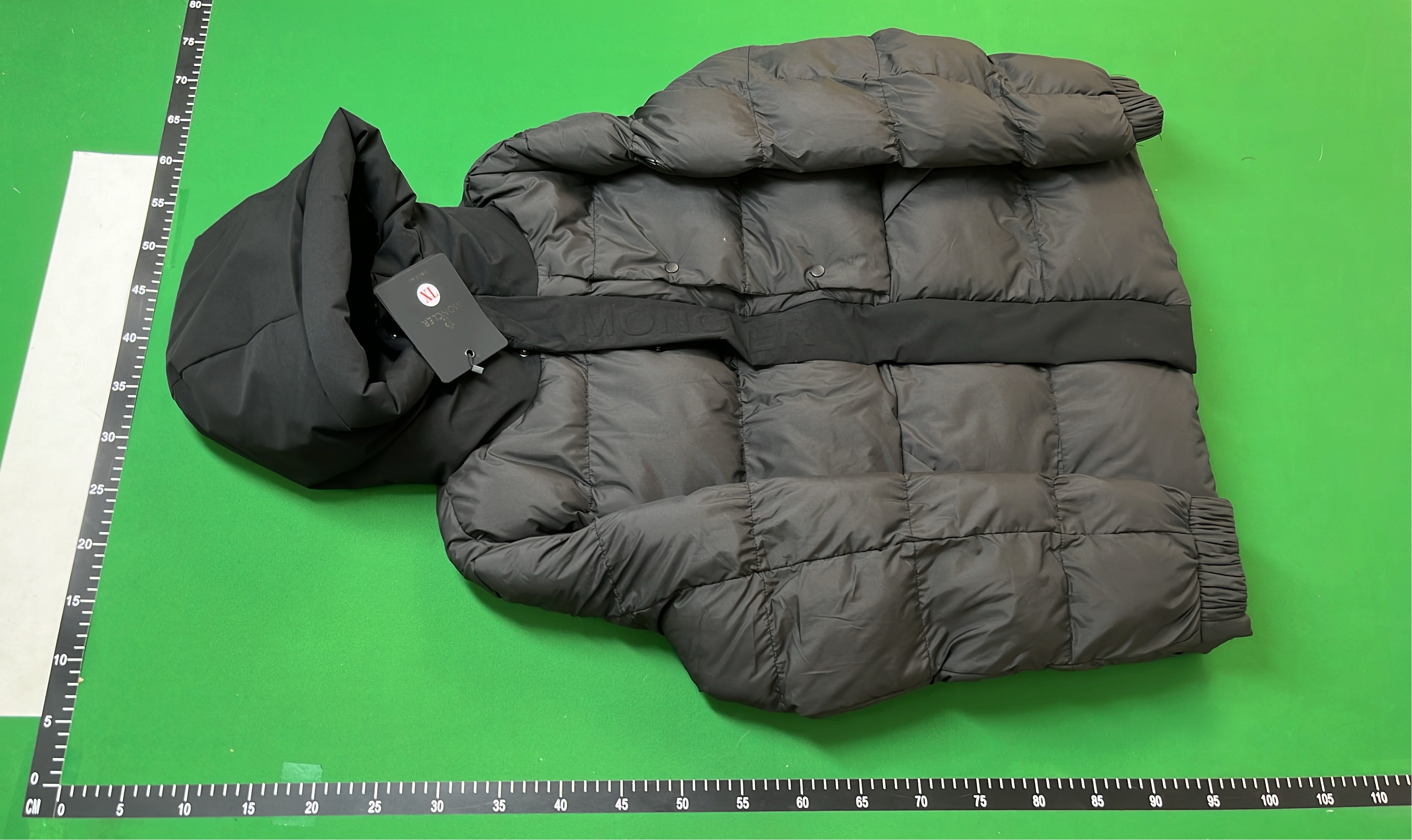 Moncler Grey Puffer Jacket with Hood