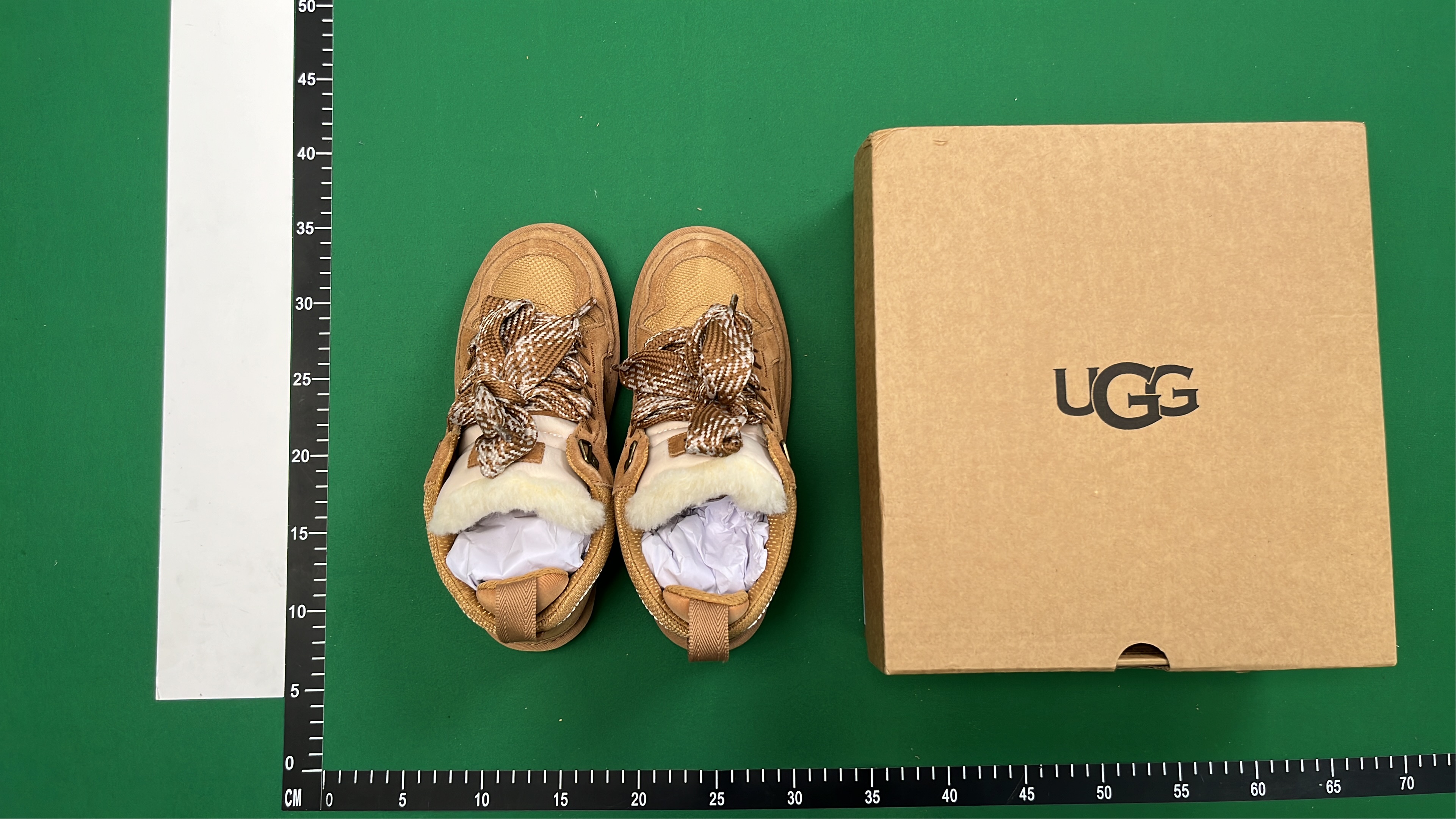 Brown Plush Lined Winter Boots with Patterned Laces