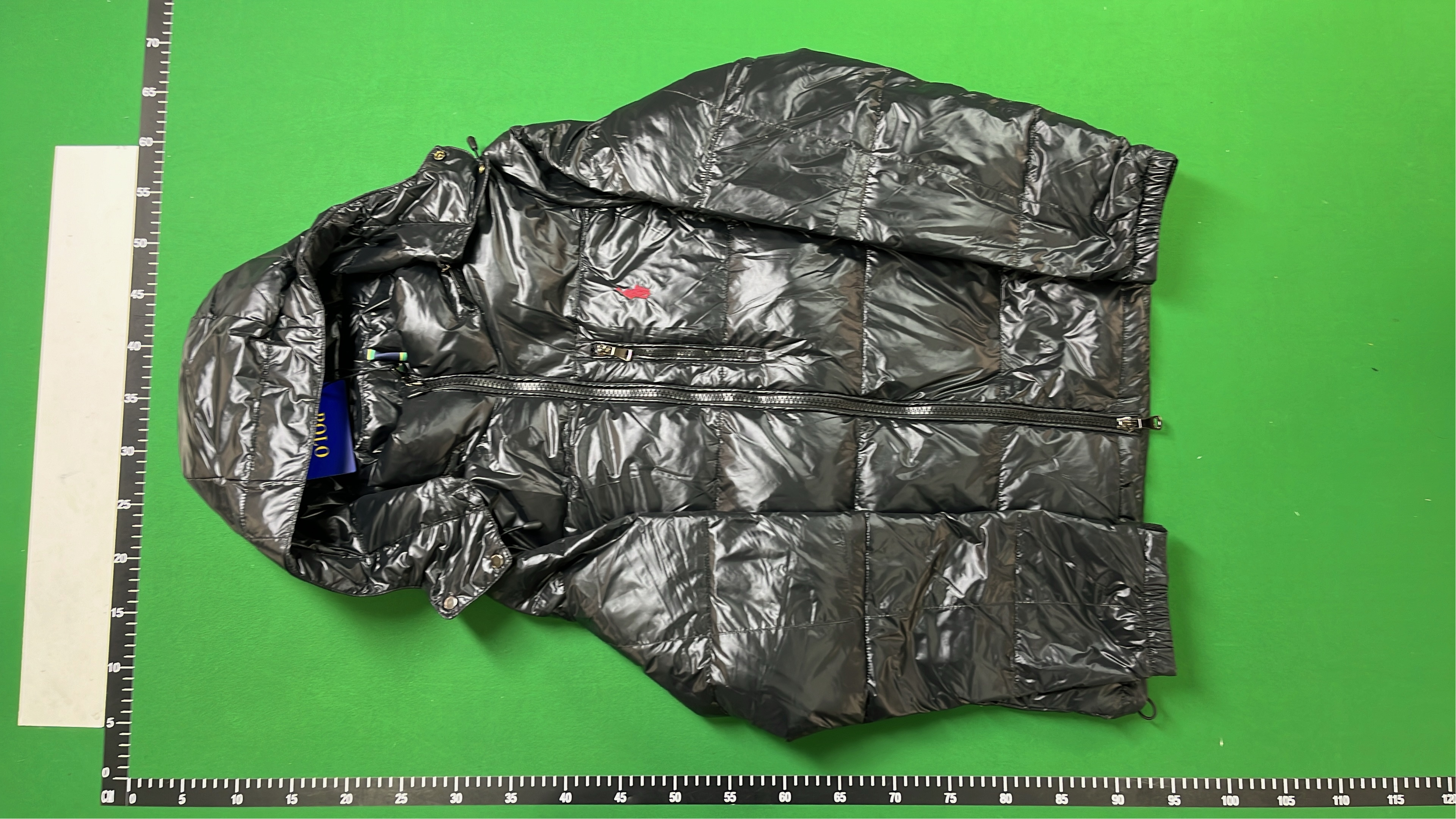 Polo Ralph Lauren Navy Puffer Jacket with Red Pony Logo