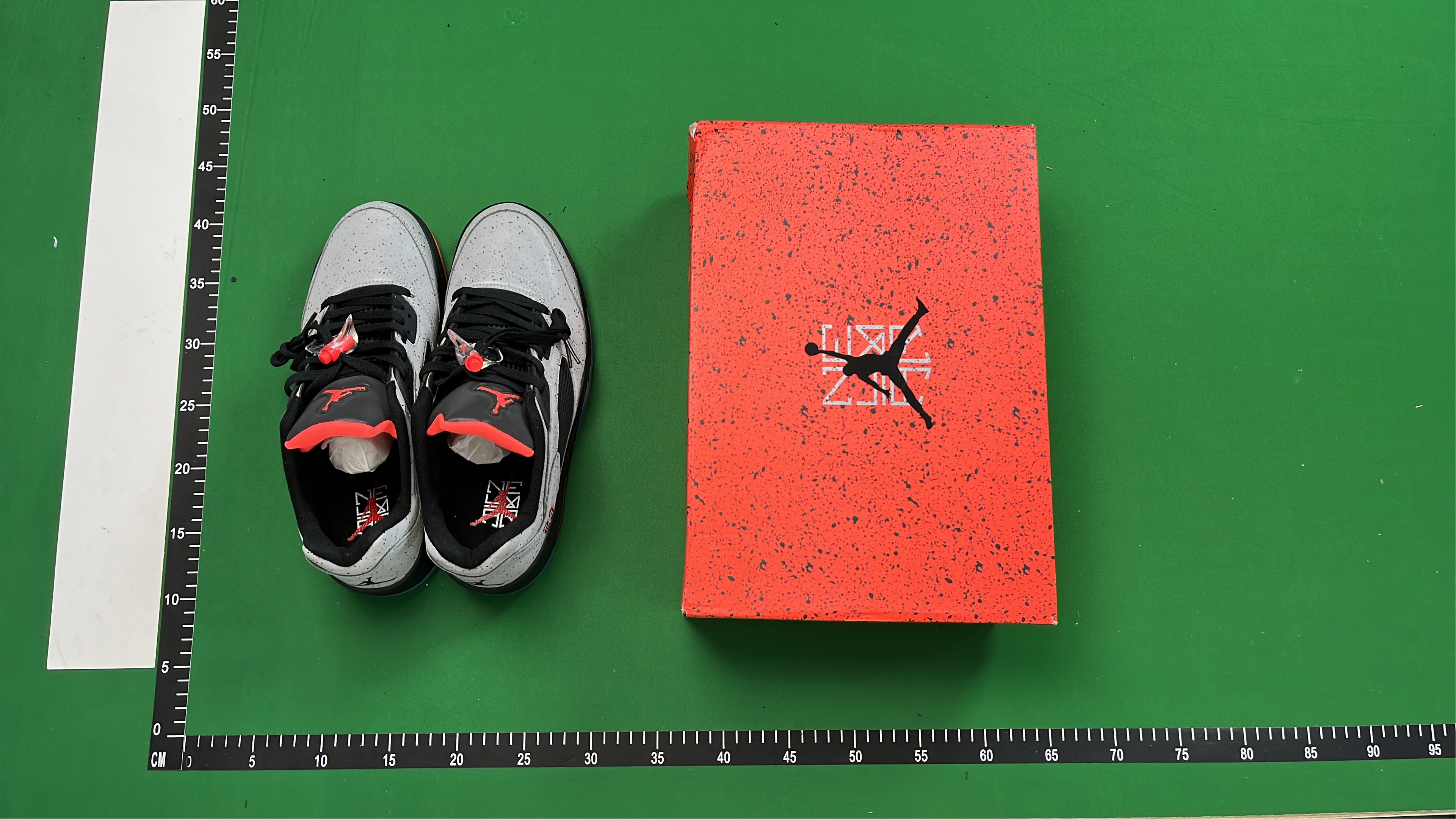 Air Jordan 5 Retro White Red Black Sneakers