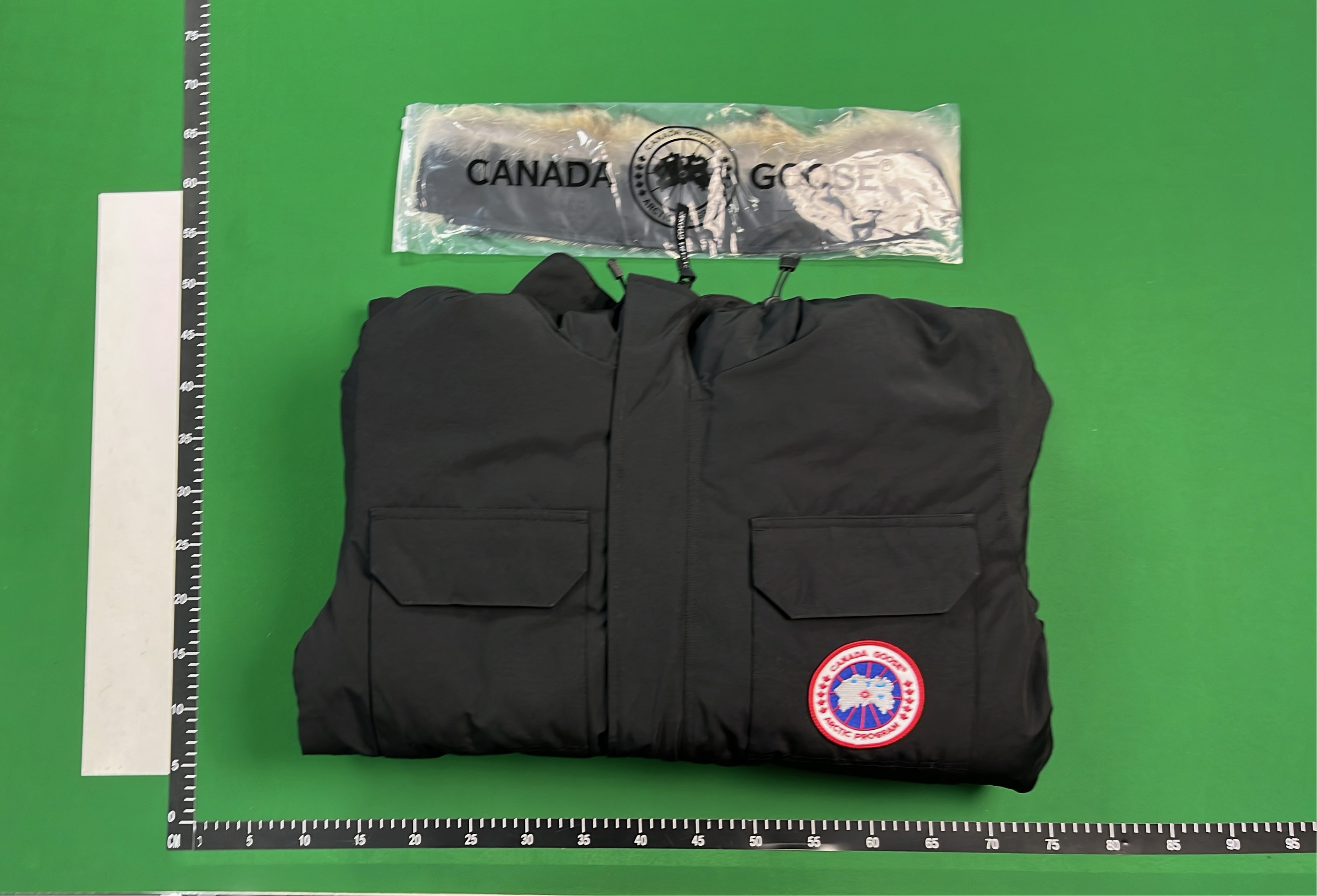 Canada Goose Arctic Program Parka - White Winter Jacket with Fur Hood