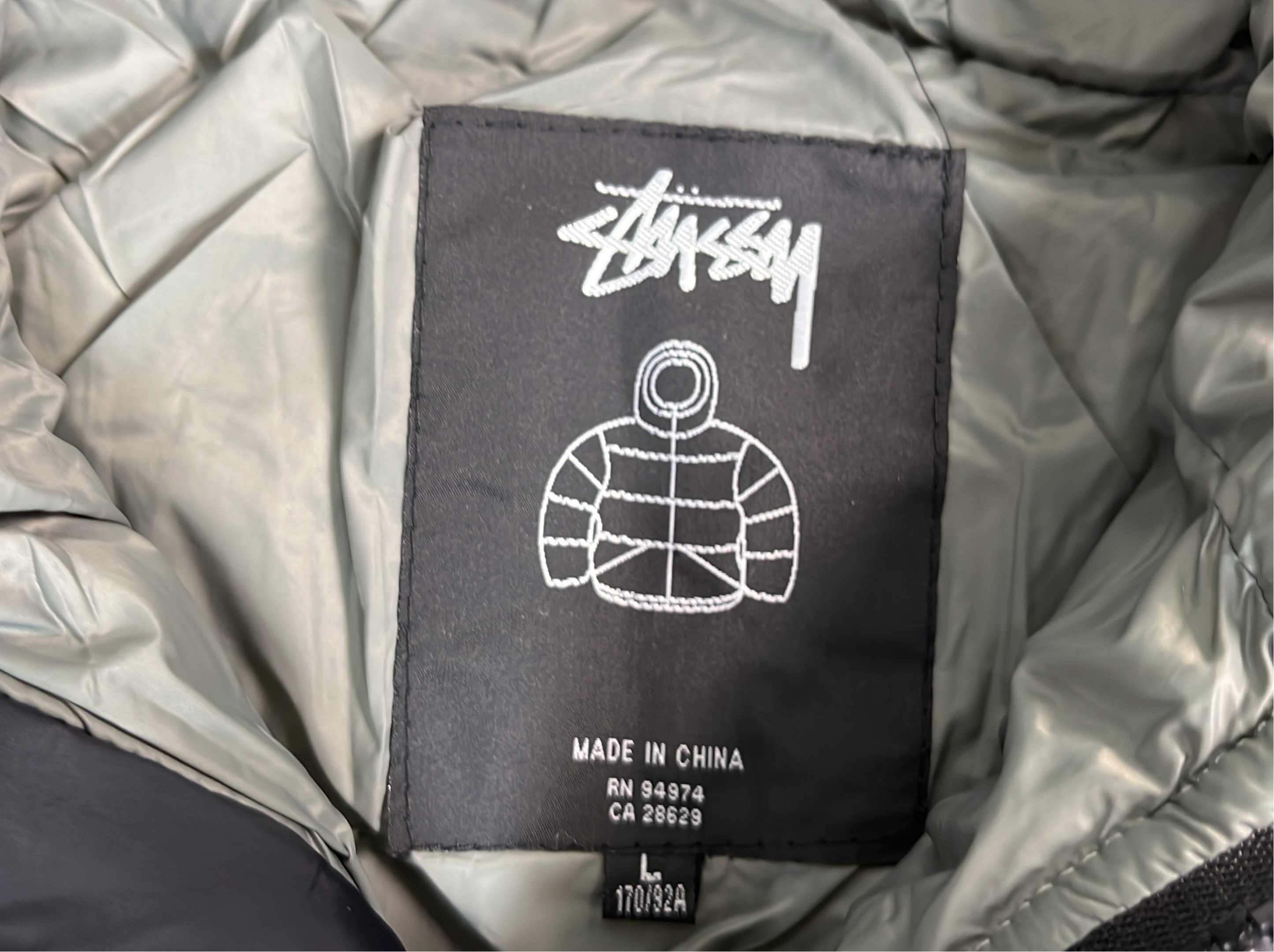 Stussy Puffer Jacket with Hood