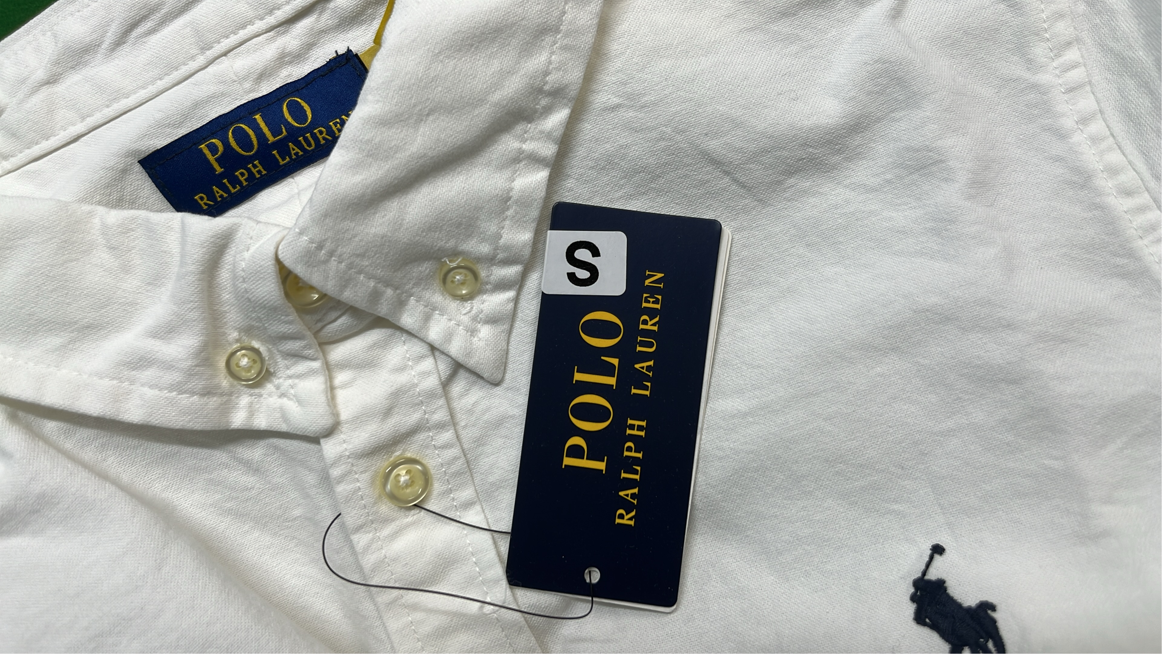 Classic Fit Oxford Shirt in Khaki - Men's Long Sleeve
