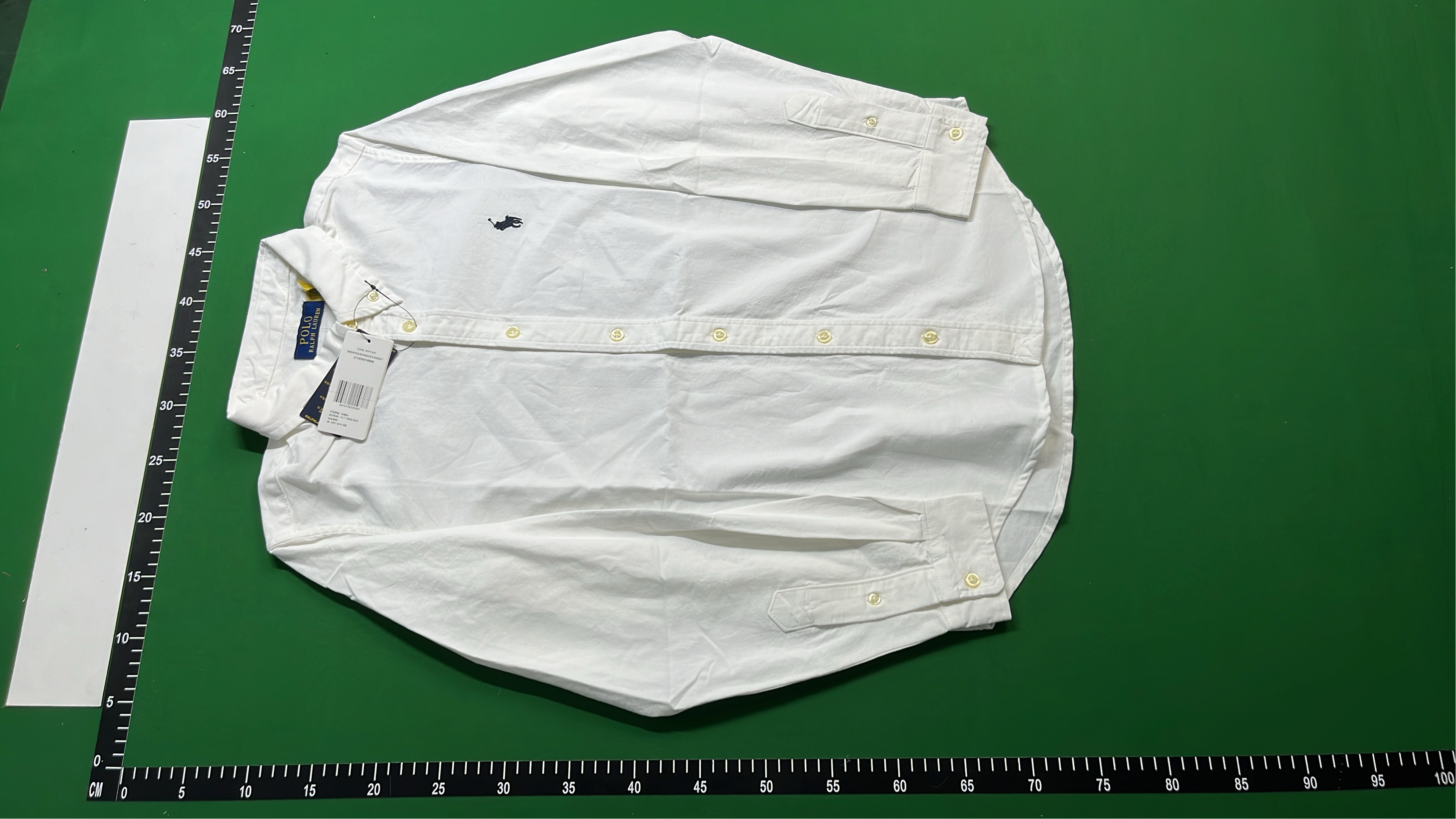 Classic Fit Oxford Shirt in Khaki - Men's Long Sleeve