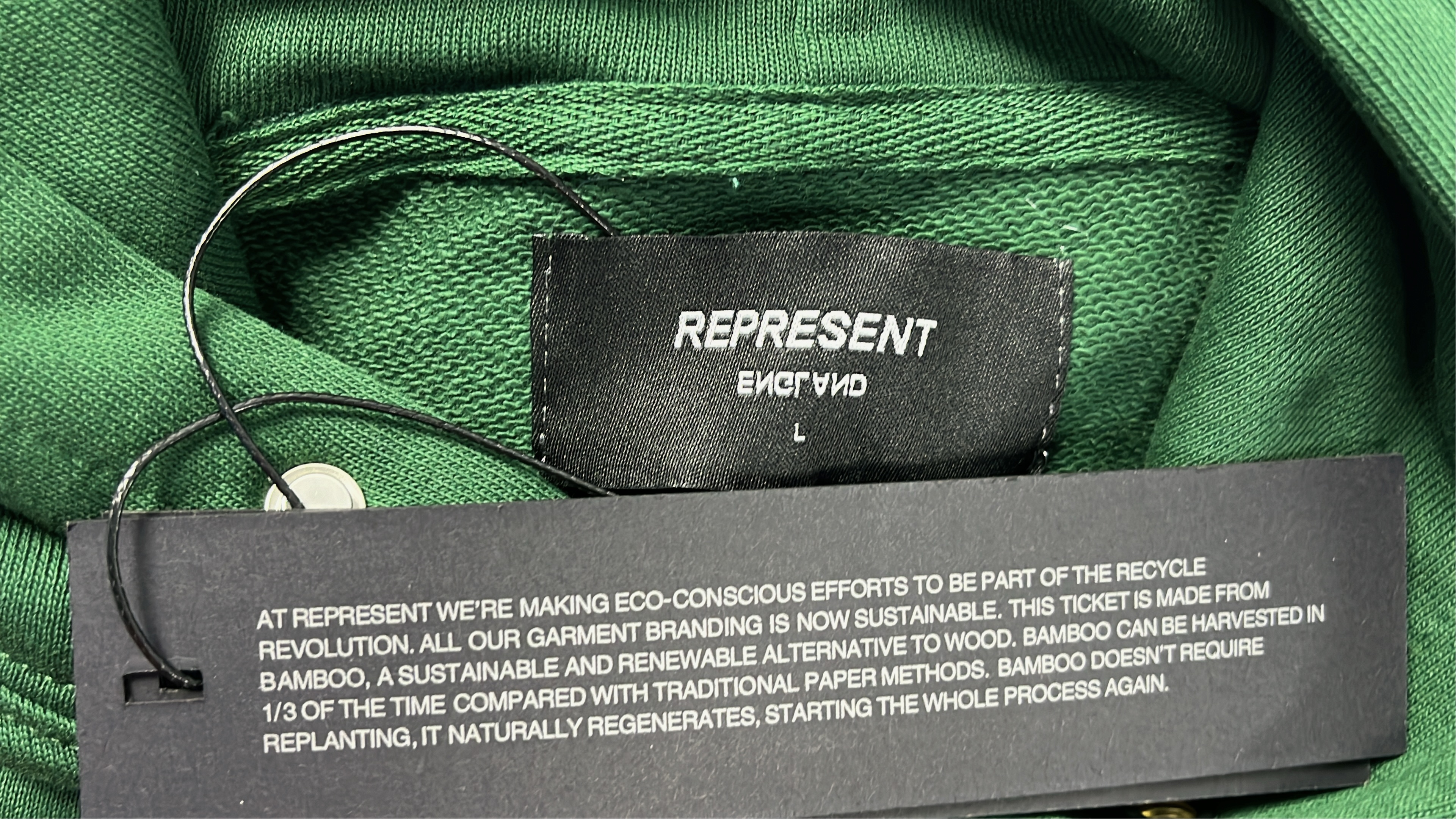 Represent Hoodie Featuring Angelic Design and Lightning Spirit Art