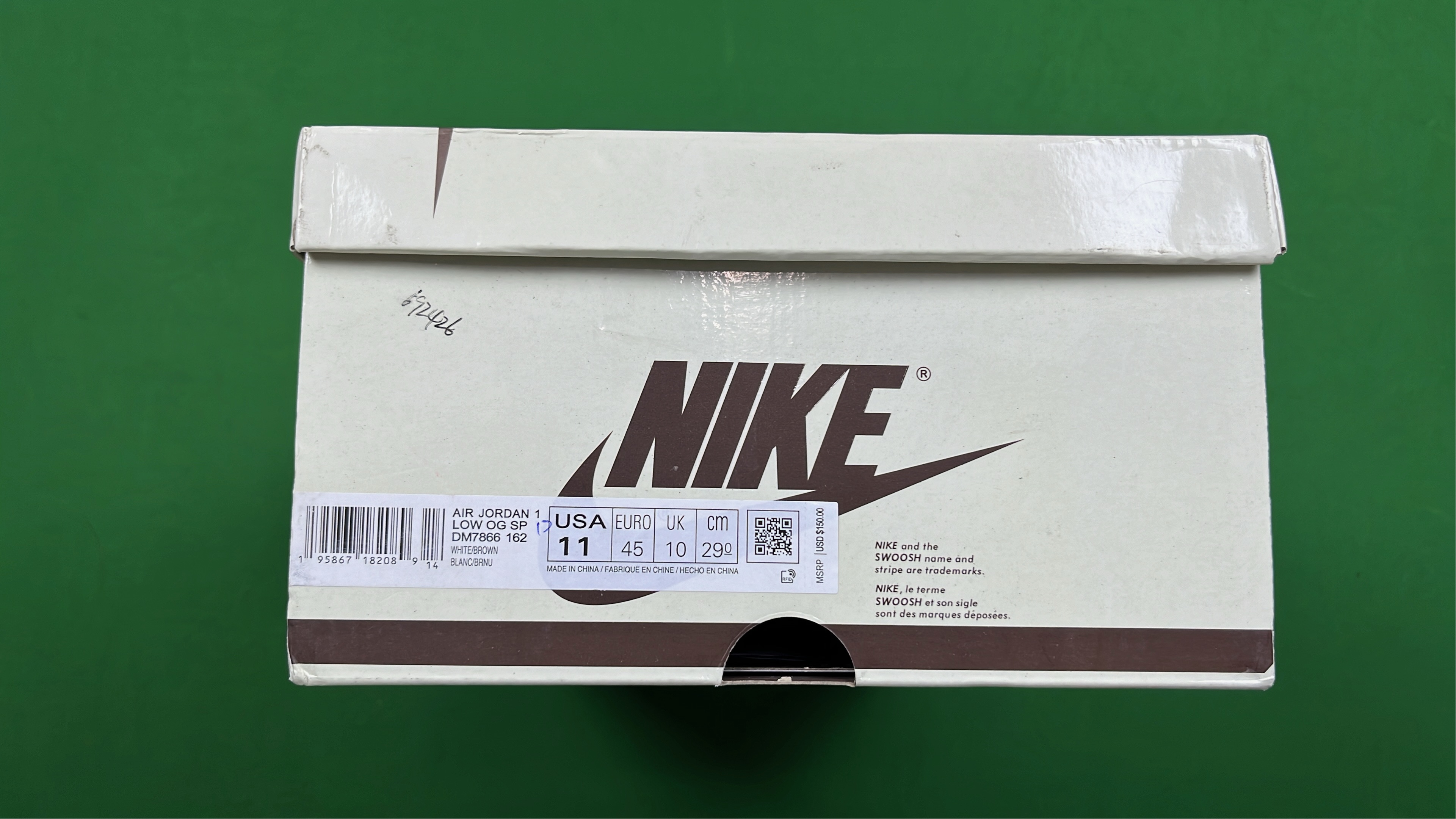 Nike Air Jordan 1 Low OG SP "Sail"