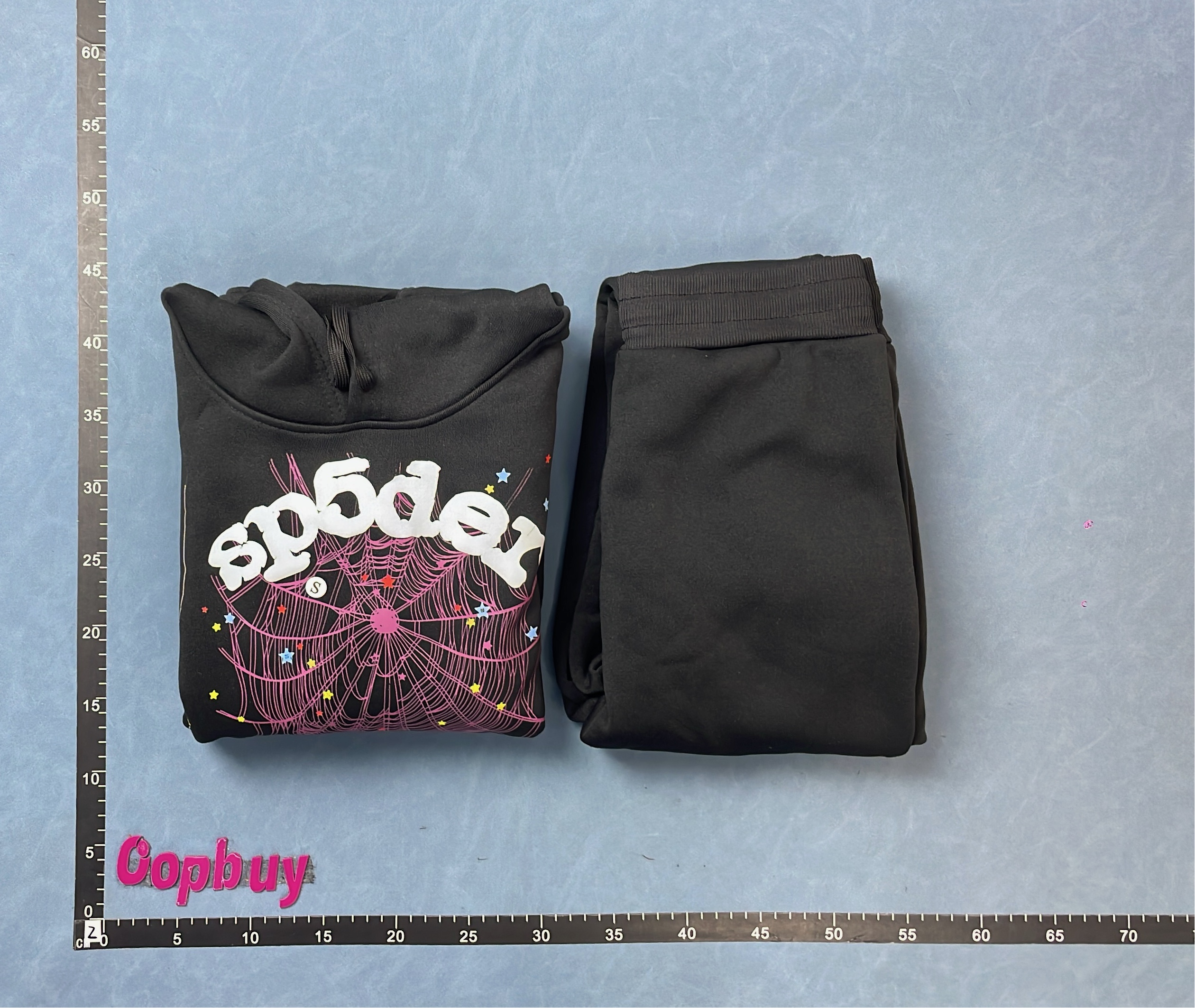 Spider Web Hoodie & Pants Set - Brown Pink Design