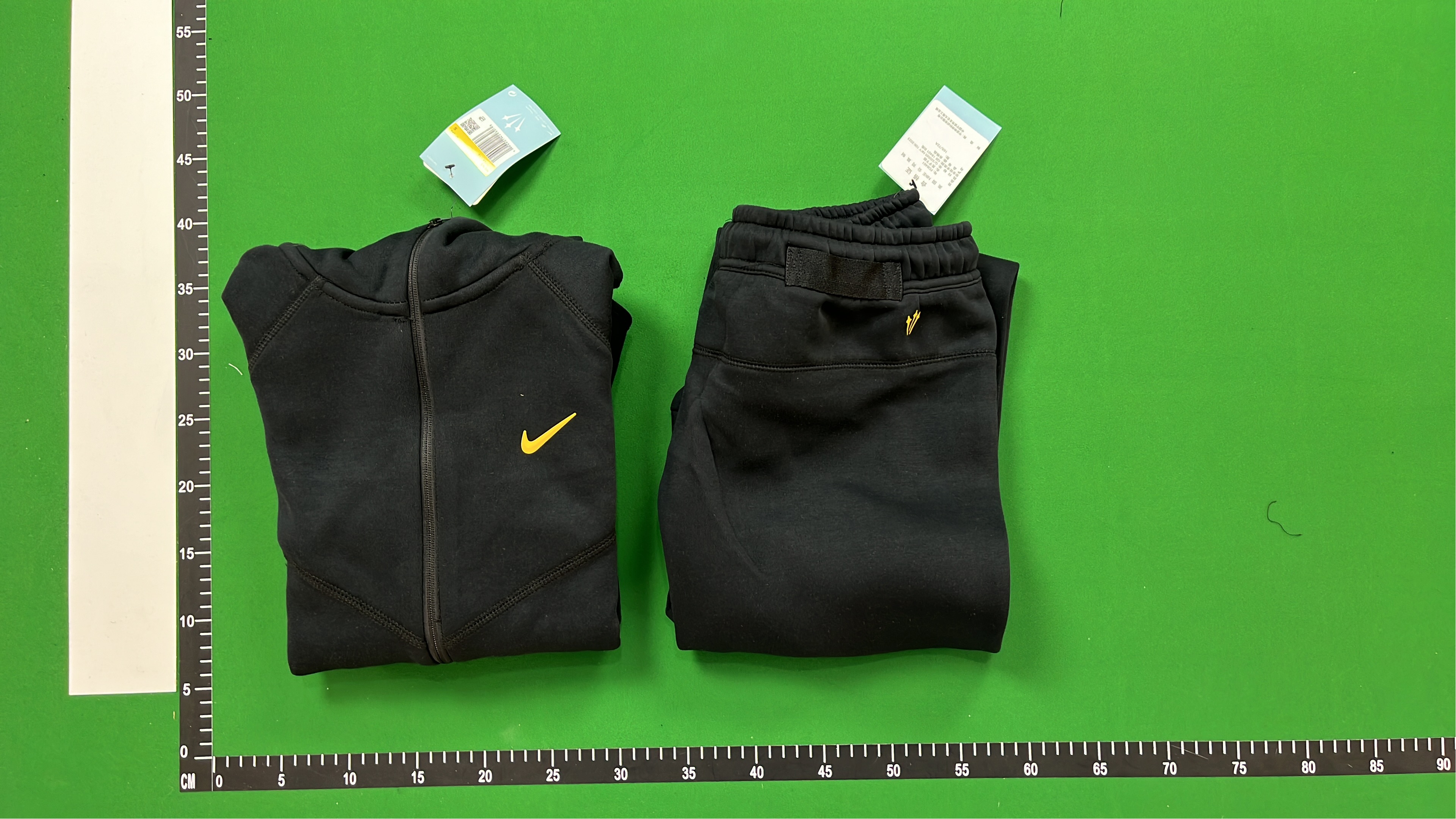 Men's Light Blue Full-Zip Hoodie with Nike Logo