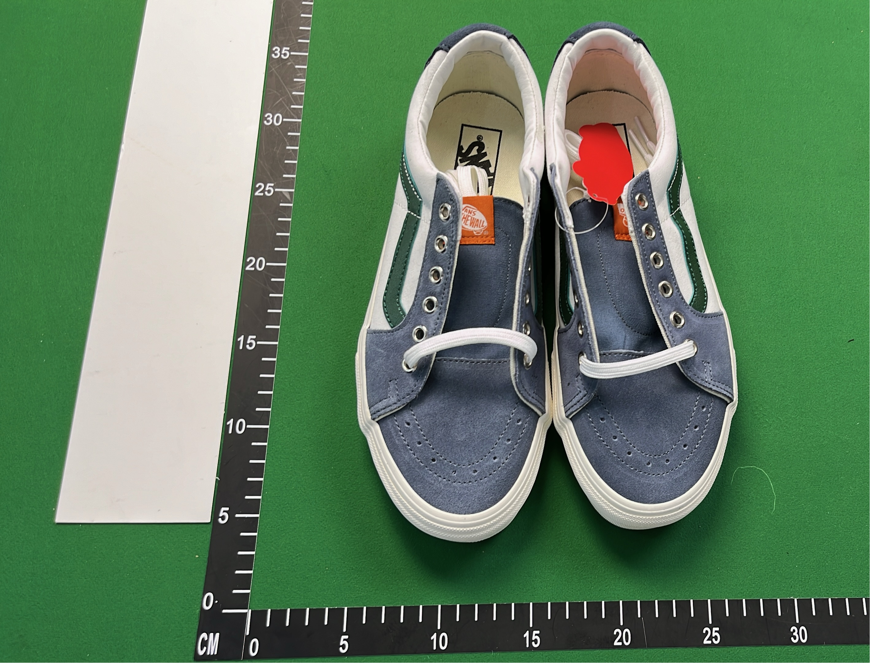 Vans Old Skool Skate Shoe in Navy and White