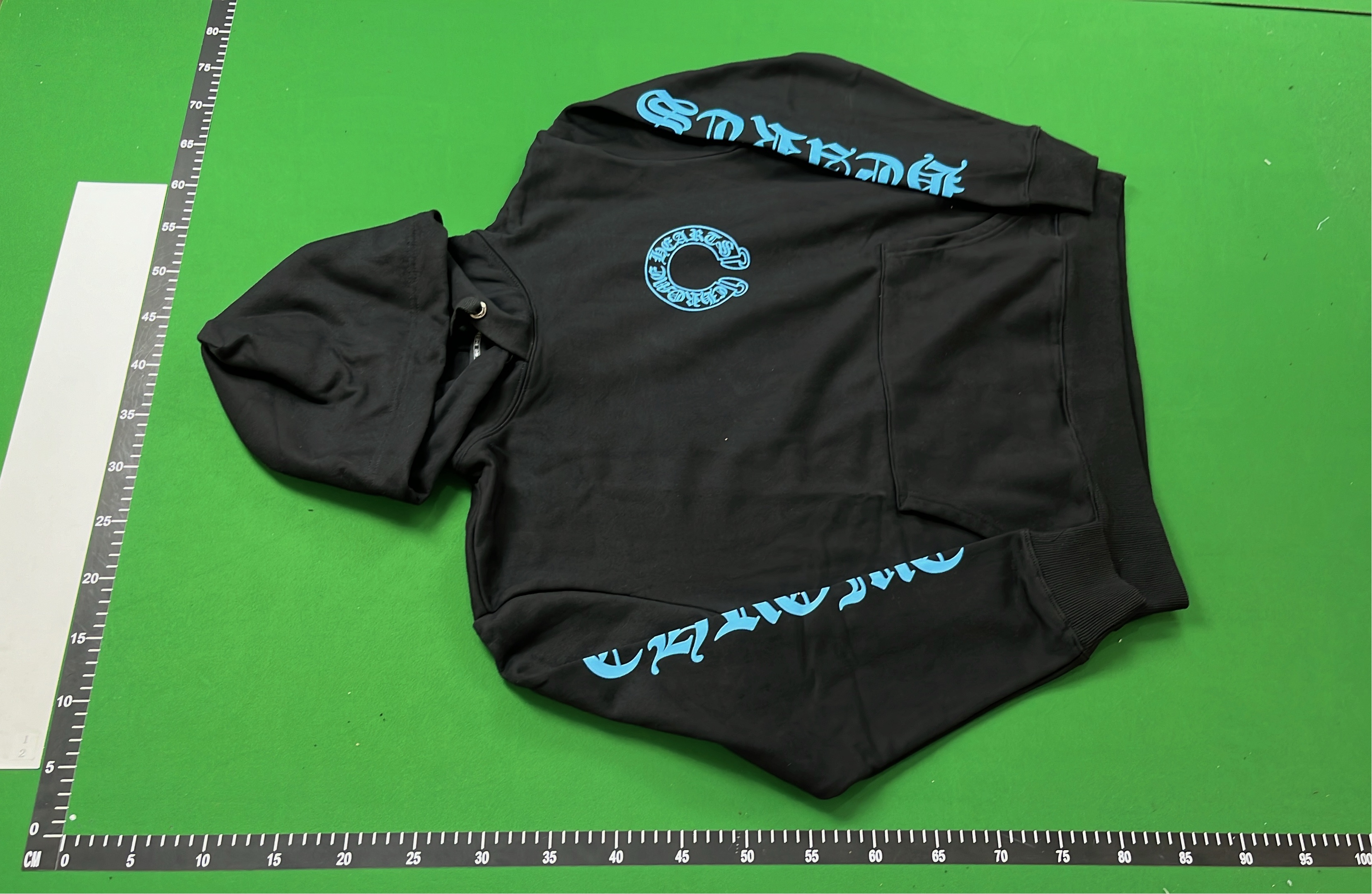 White Chrome Hearts Hoodie with Black Lettering