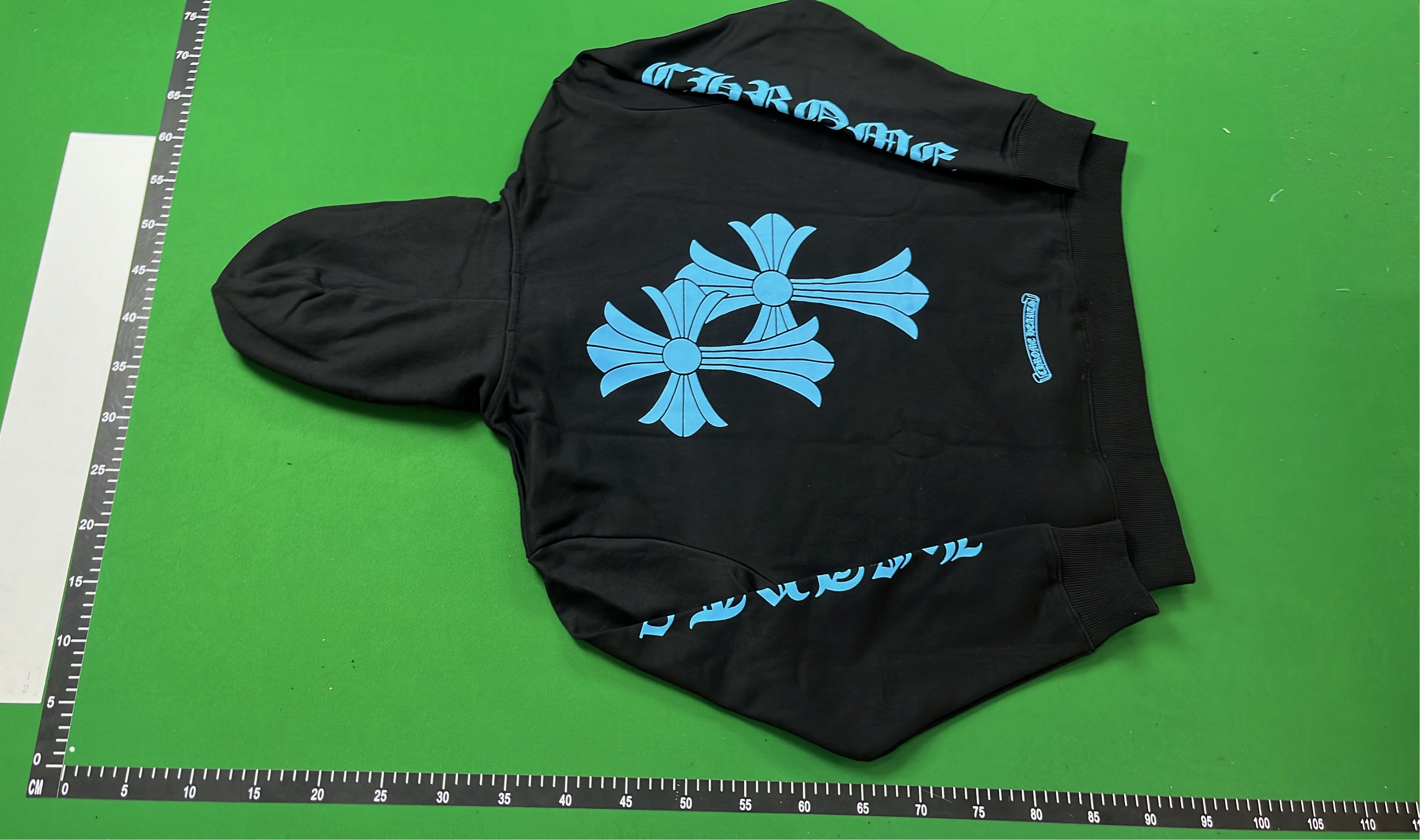 White Chrome Hearts Hoodie with Black Lettering
