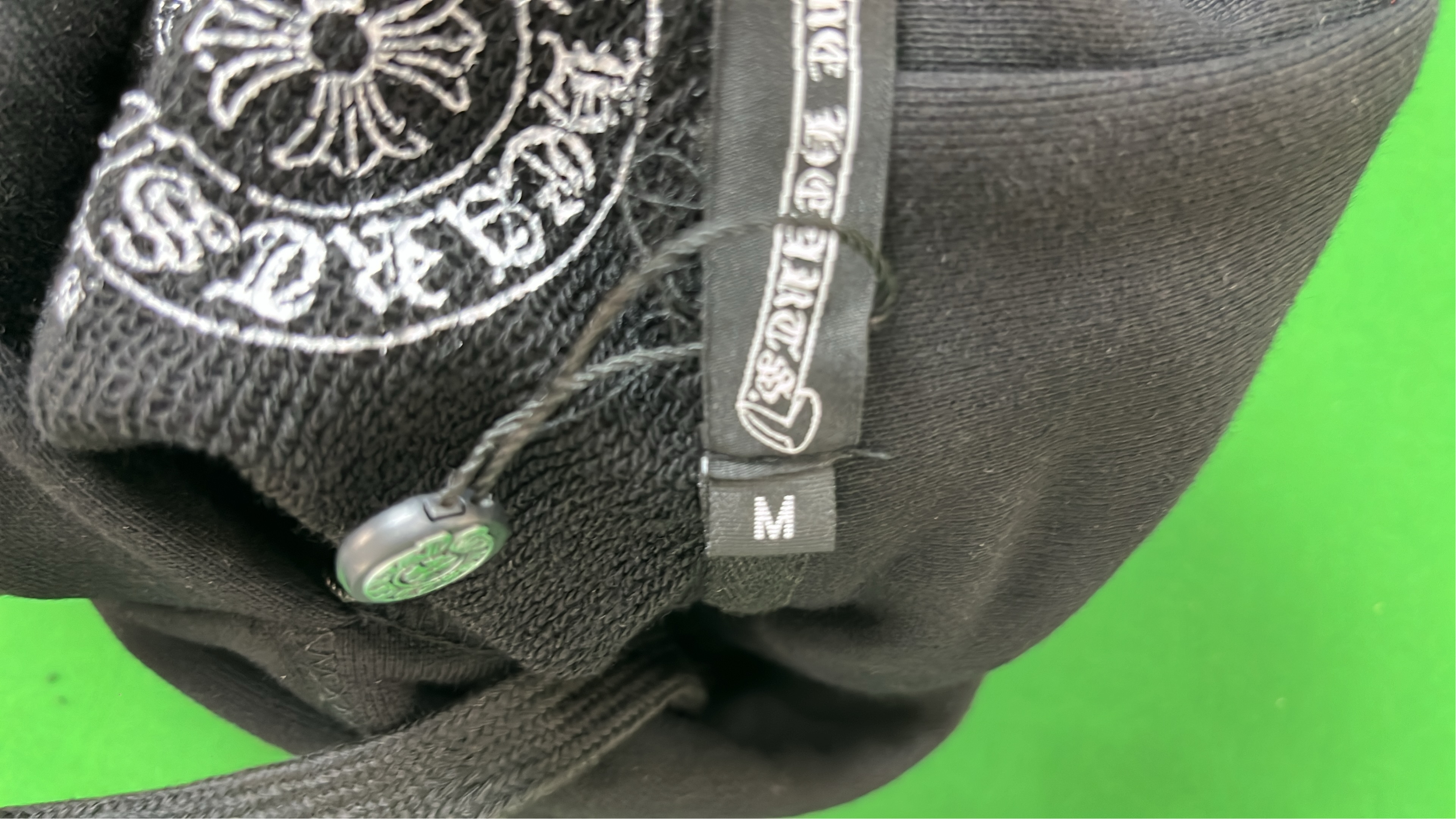 White Chrome Hearts Hoodie with Black Lettering
