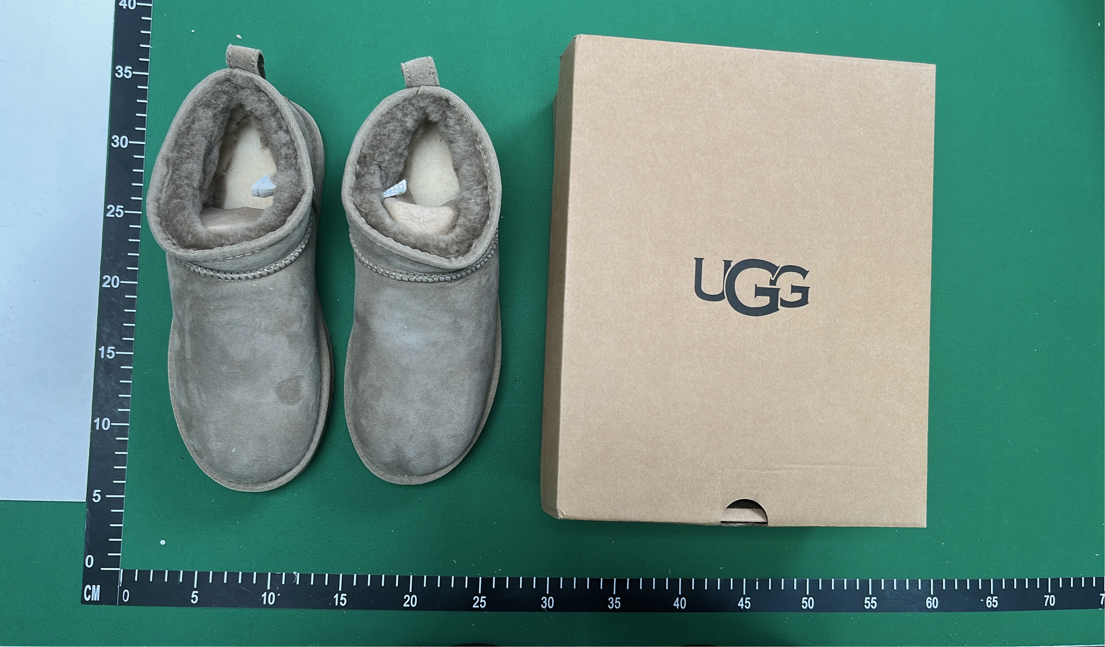 UGG Classic Mini Boots - Beige Suede Winter Shoes