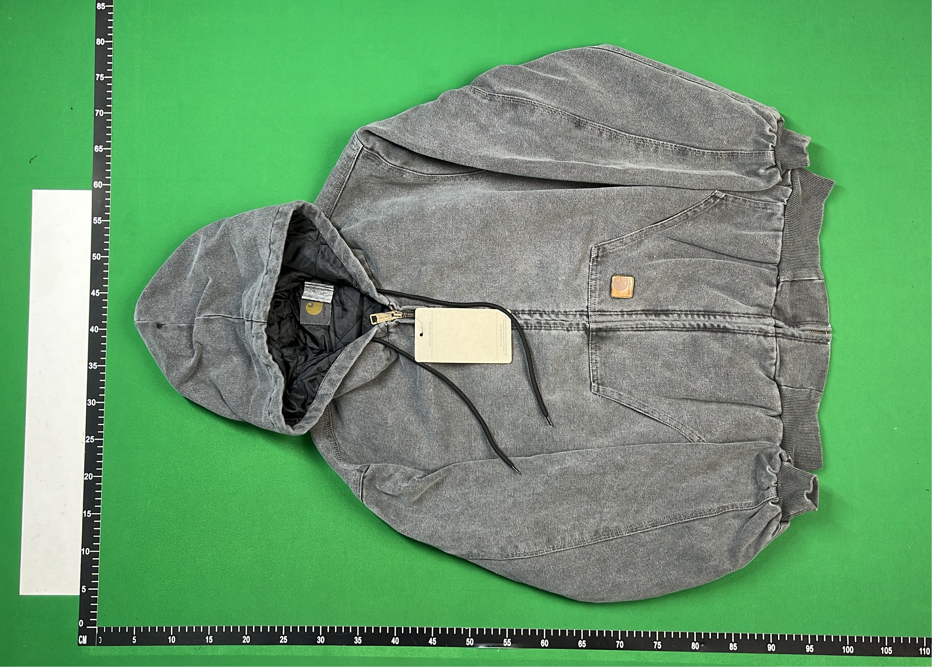 Carhartt Hooded Zip-Up Jacket in Gray, Olive, Blue and Brown