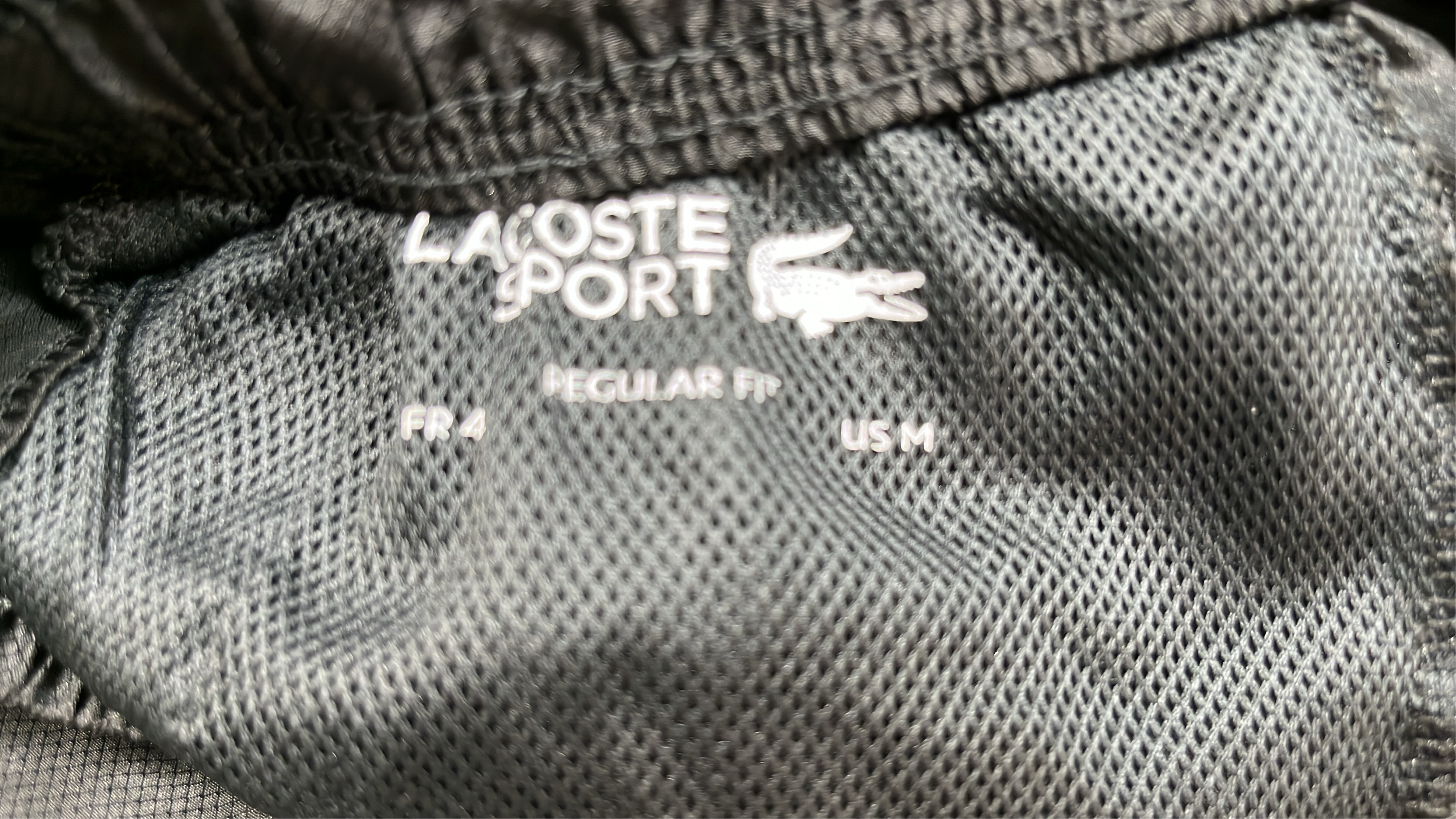 Lacoste Navy Blue Track Pants with White Stripes