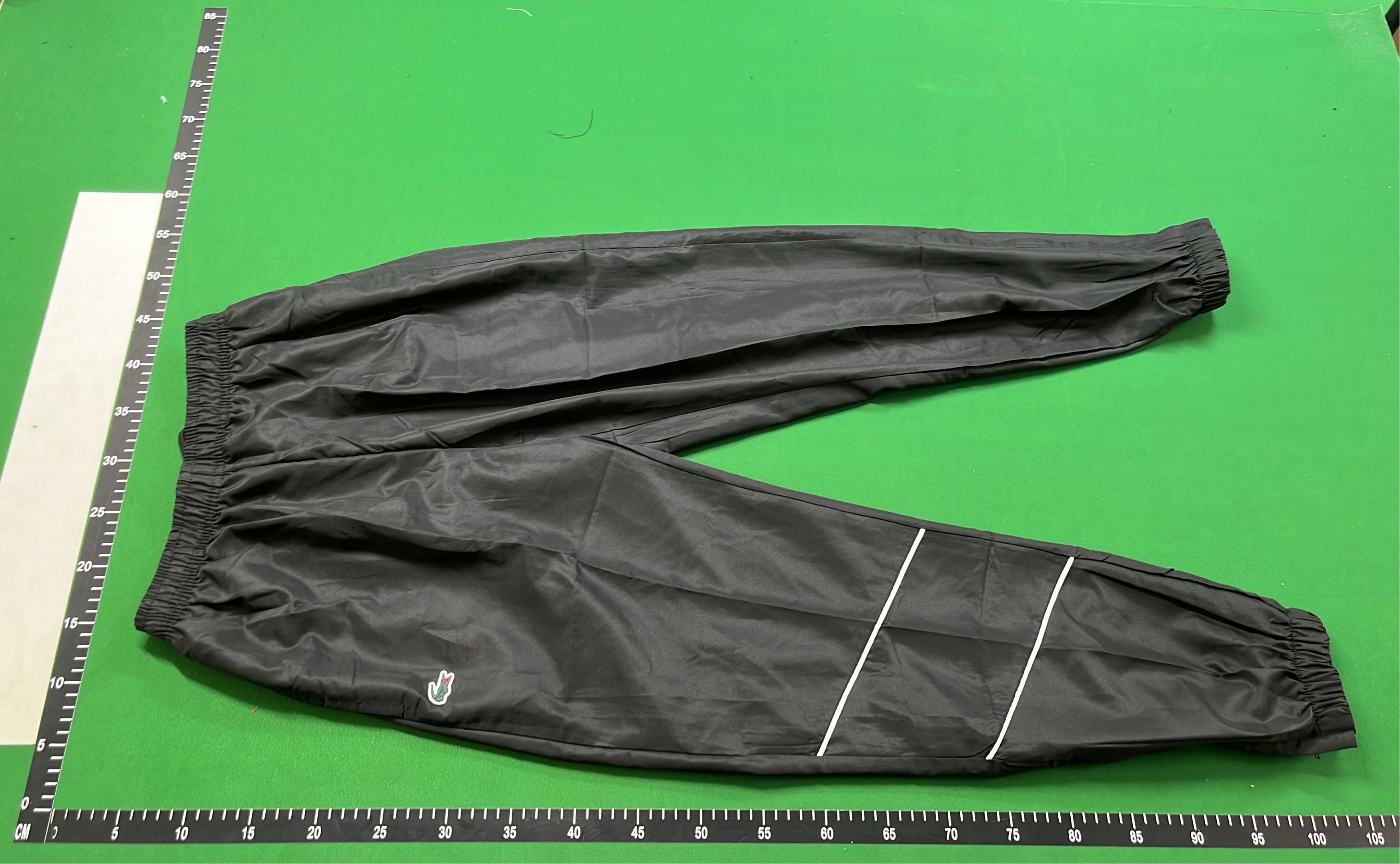 Lacoste Navy Blue Track Pants with White Stripes