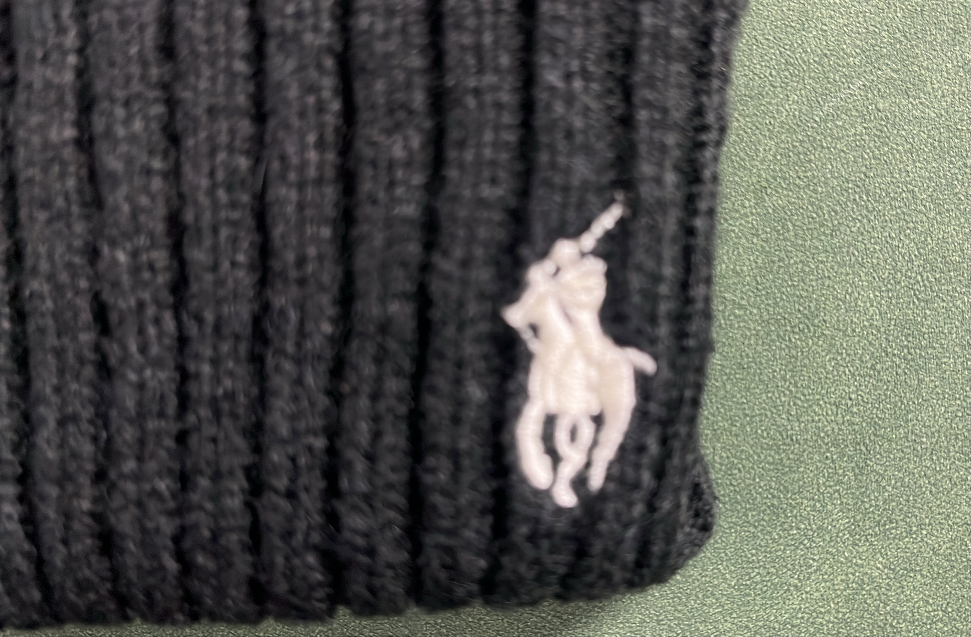Ralph Lauren Knit Beanie Hat with Pony Logo