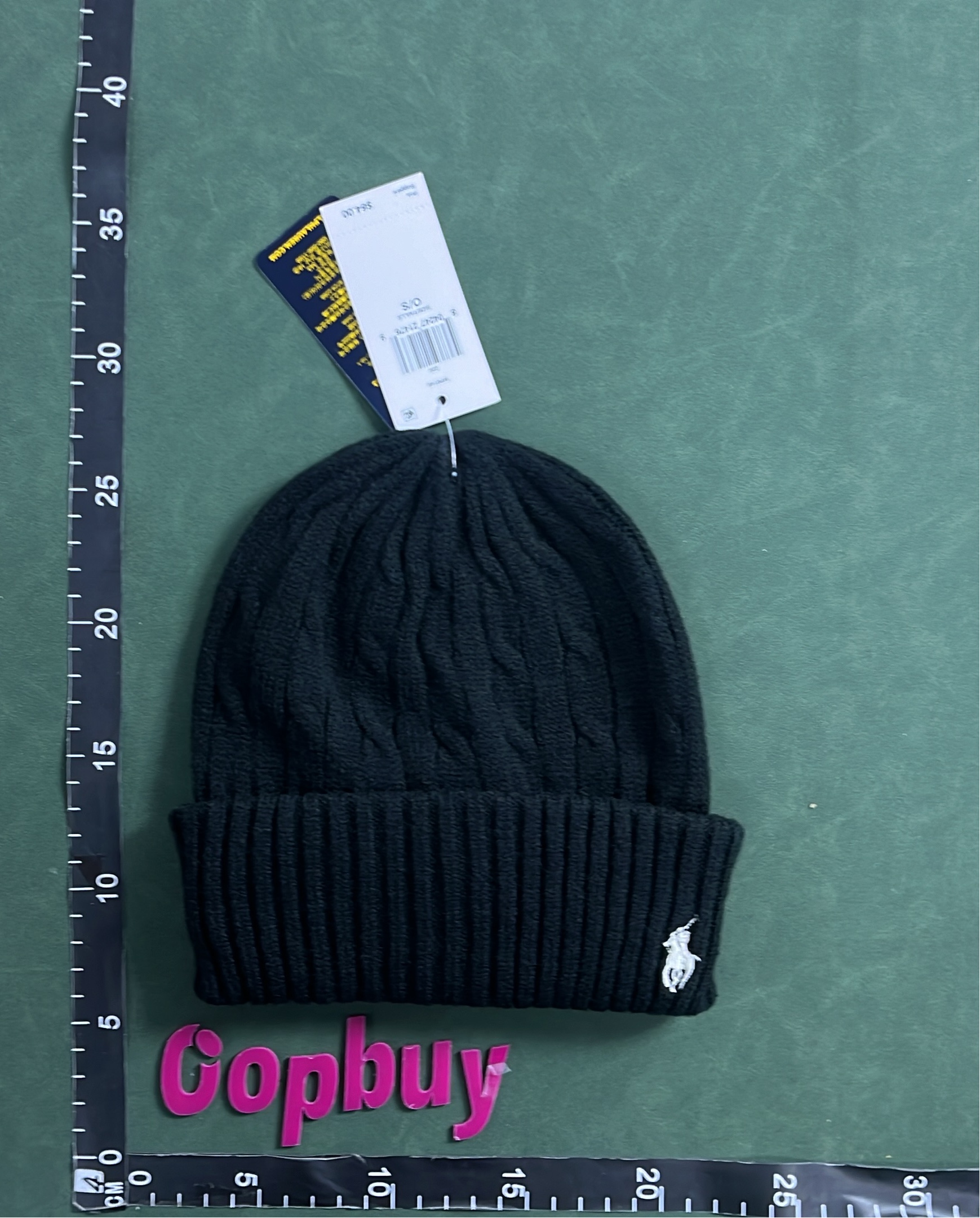 Ralph Lauren Knit Beanie Hat with Pony Logo
