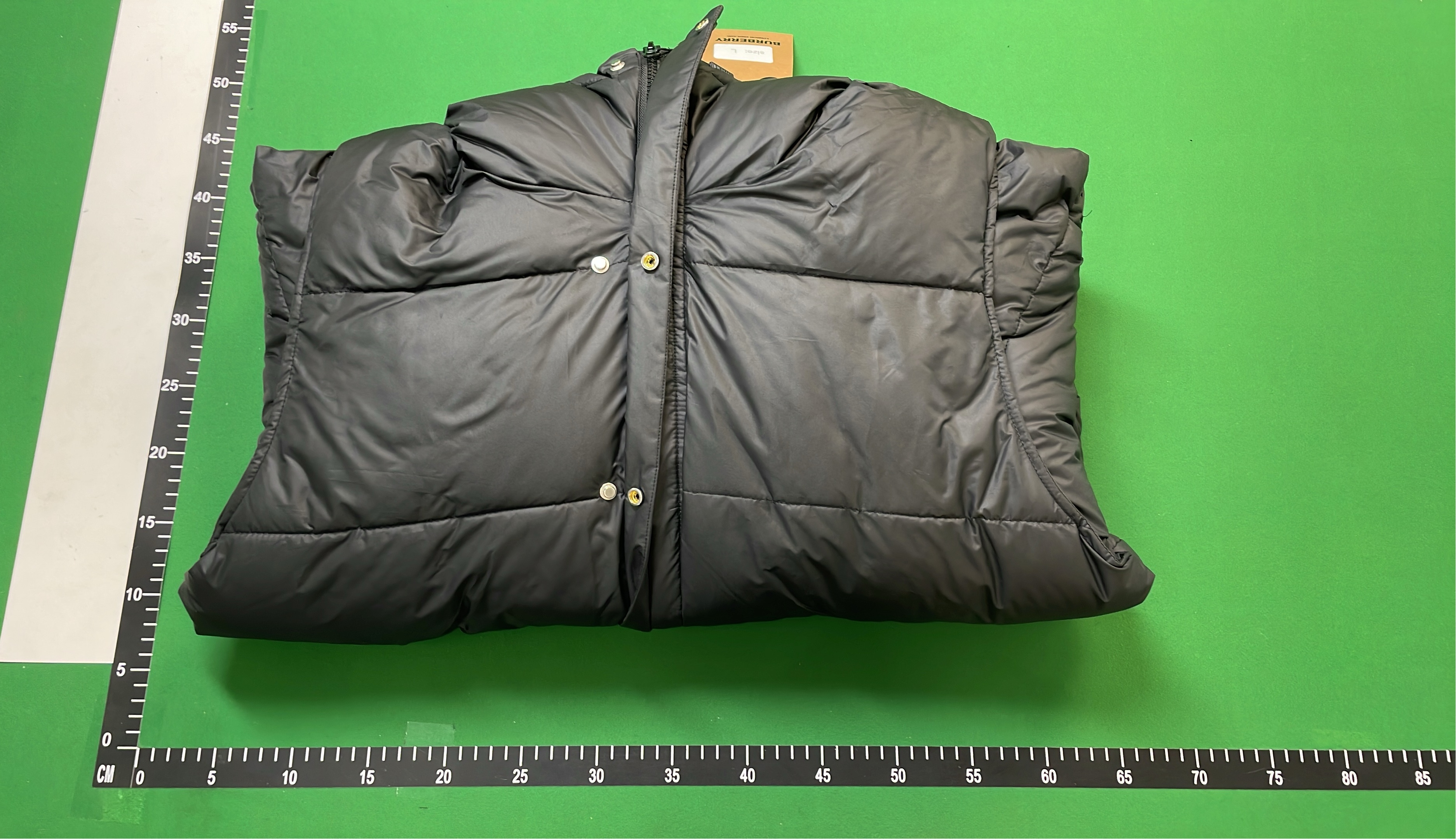 Canada Goose Black Puffer Jacket with Hood and Tag