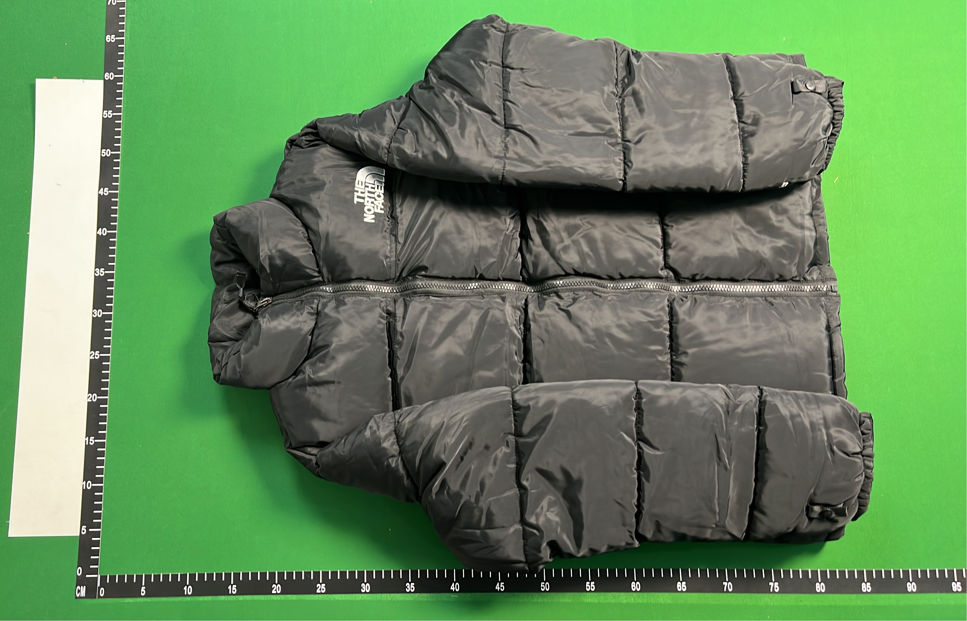 The North Face Nuptse Jacket Green Black