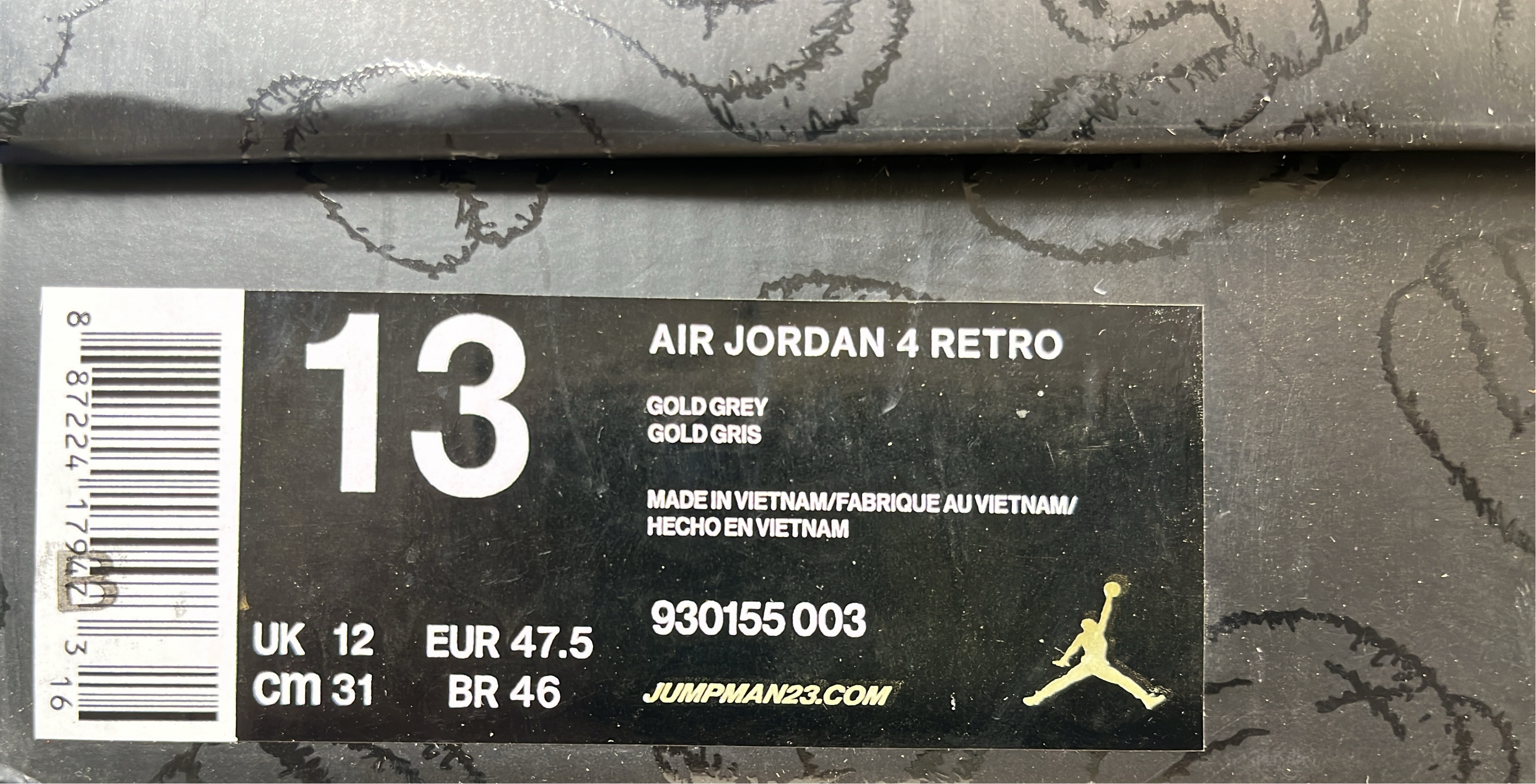 Air Jordan 4 White Cement Sneakers