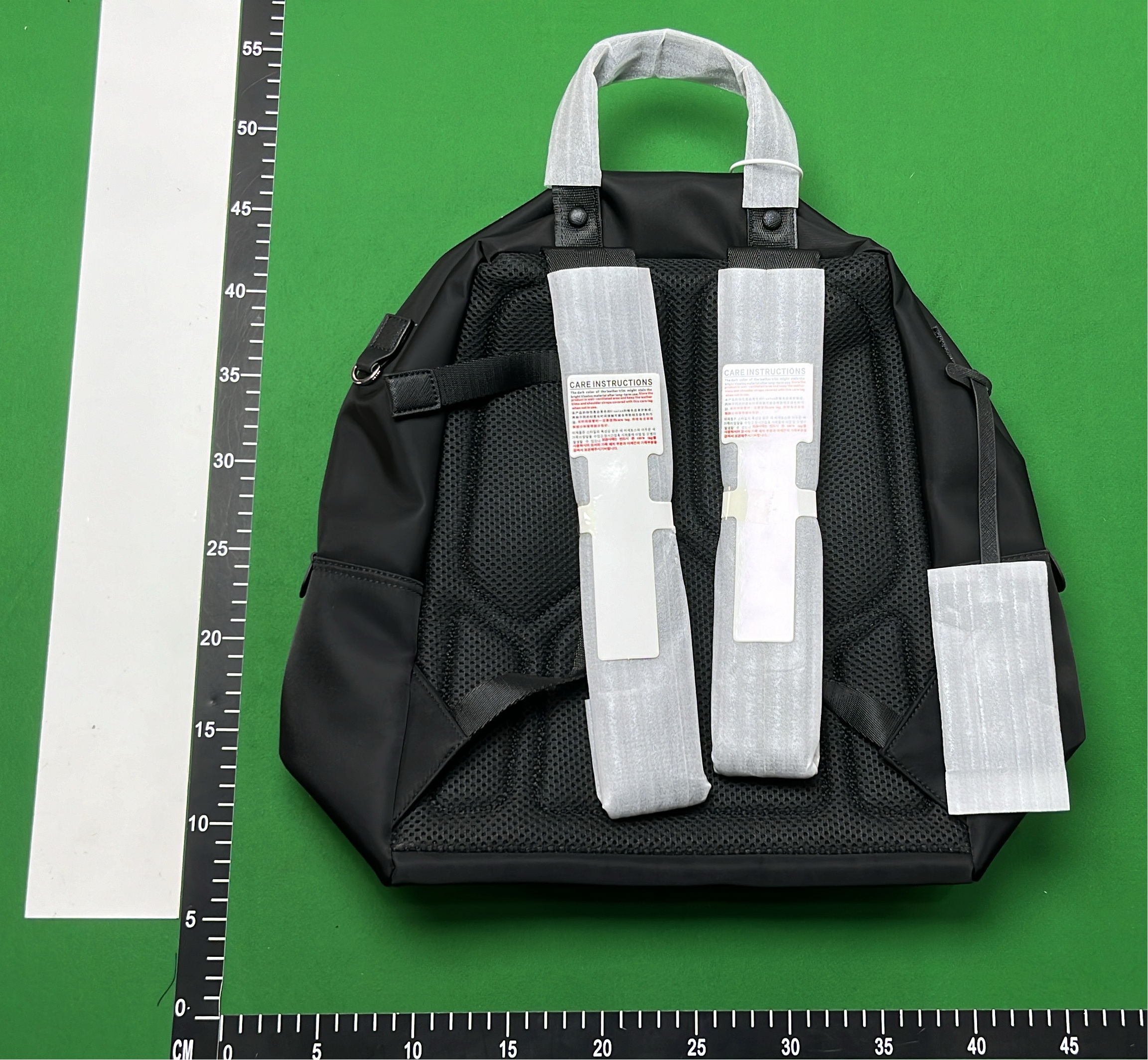 Prada Black Nylon Backpack with Triangular Logo