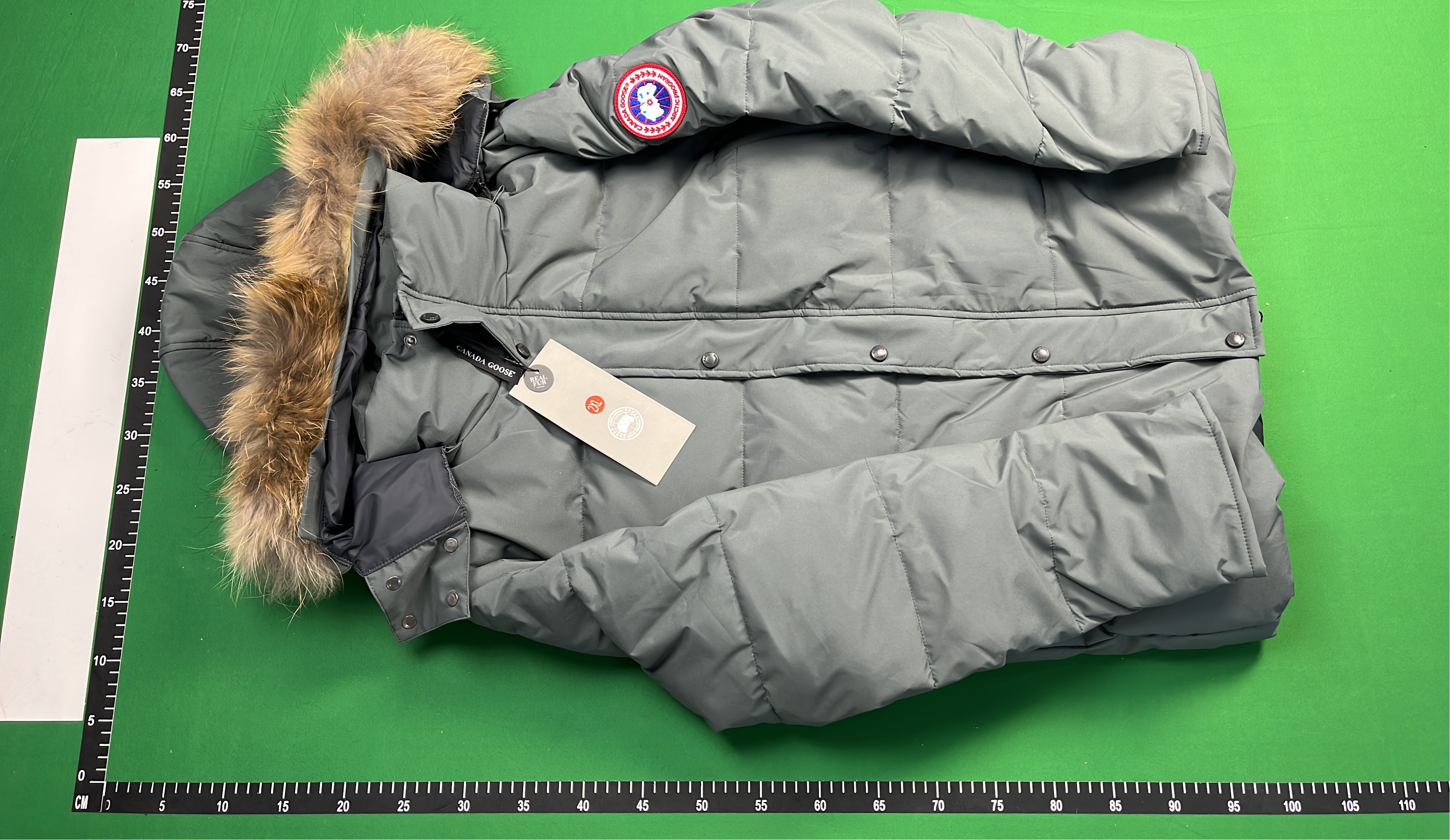 Canada Goose Down Jacket with Fur Trim Hood