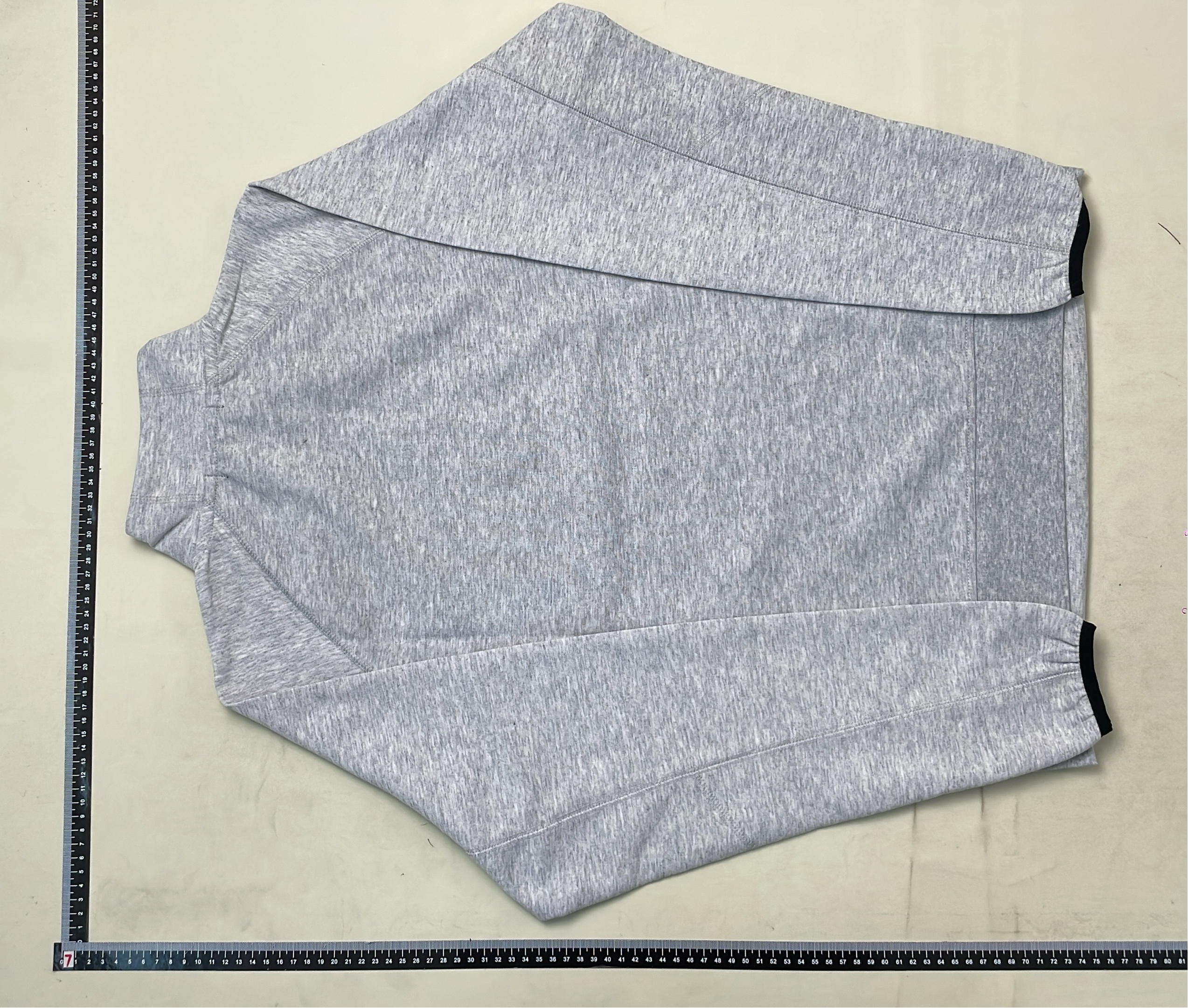 Men's Half-Zip Pullover Sweatshirt in Black and Gray