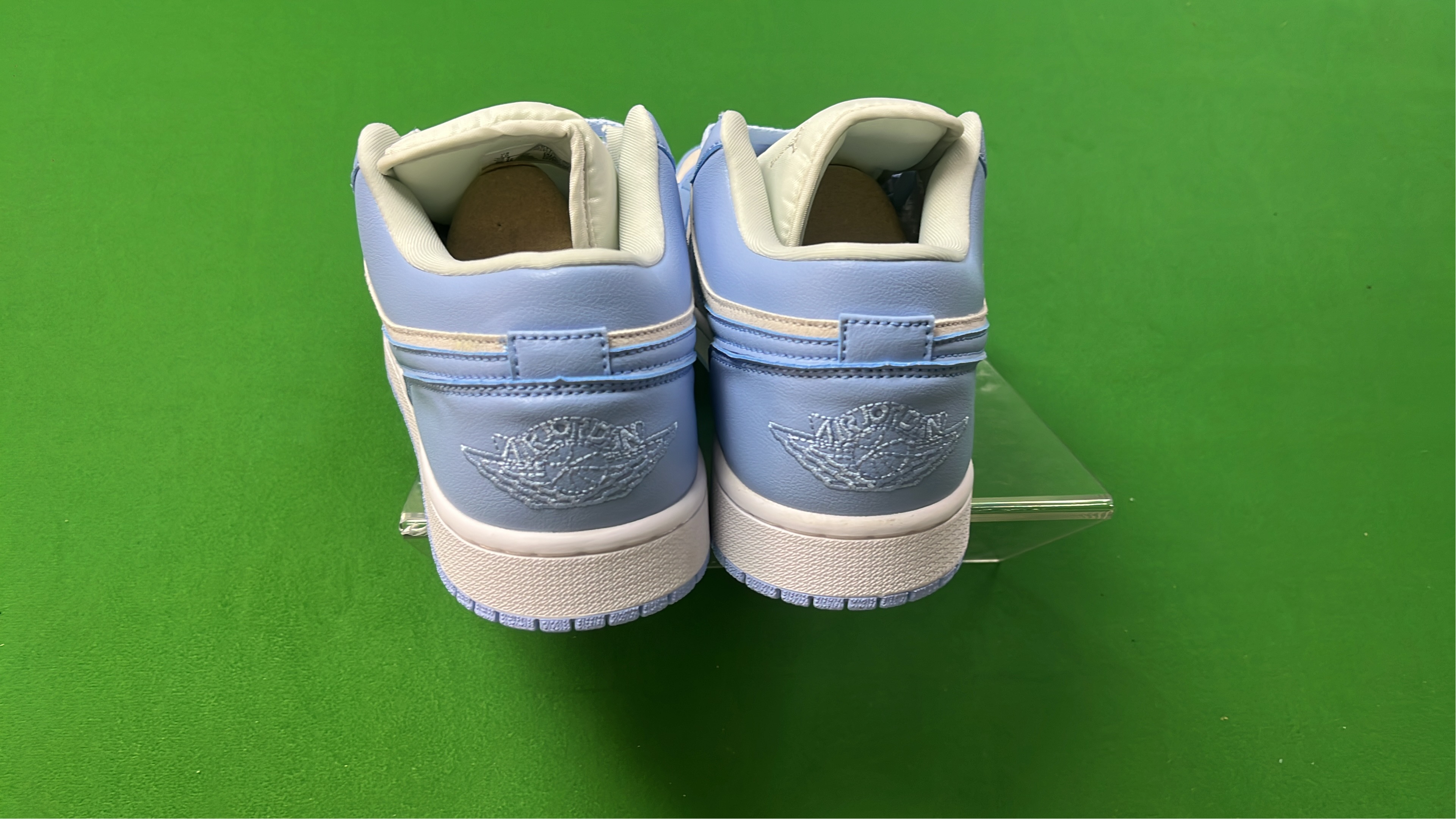 Air Jordan 1 Low Light Blue White Sneakers