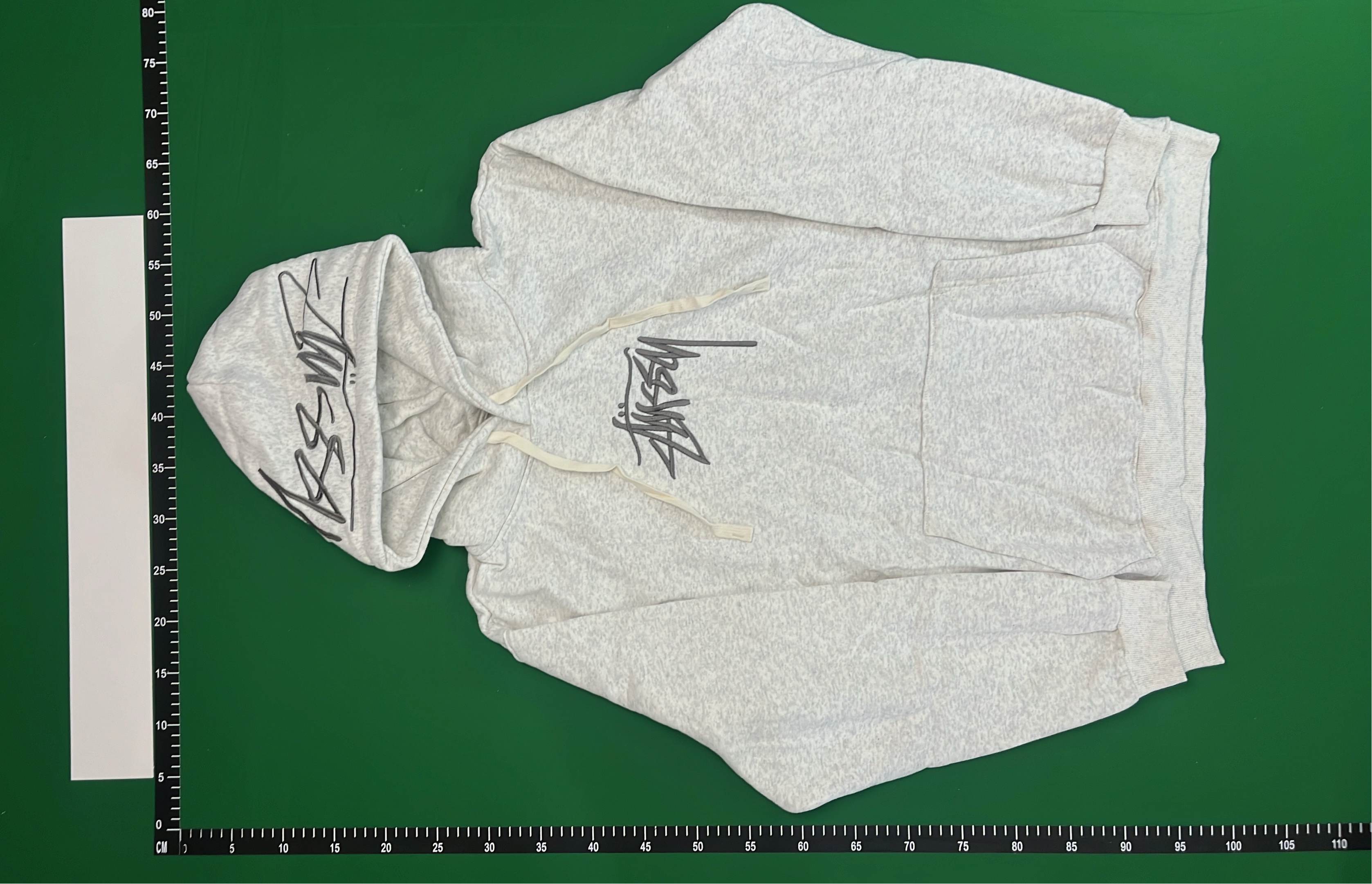 Stussy Gray Hoodie with Signature Logo